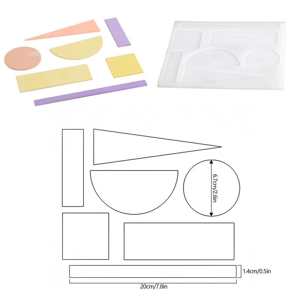 Concrete Tray with Decorative Accessories Silicone Mold Kits - Image 13