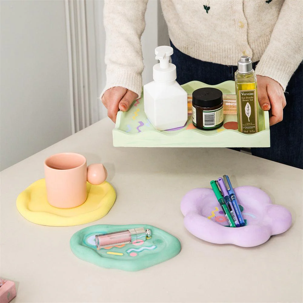 Concrete Tray with Decorative Accessories Silicone Mold Kits - Image 6