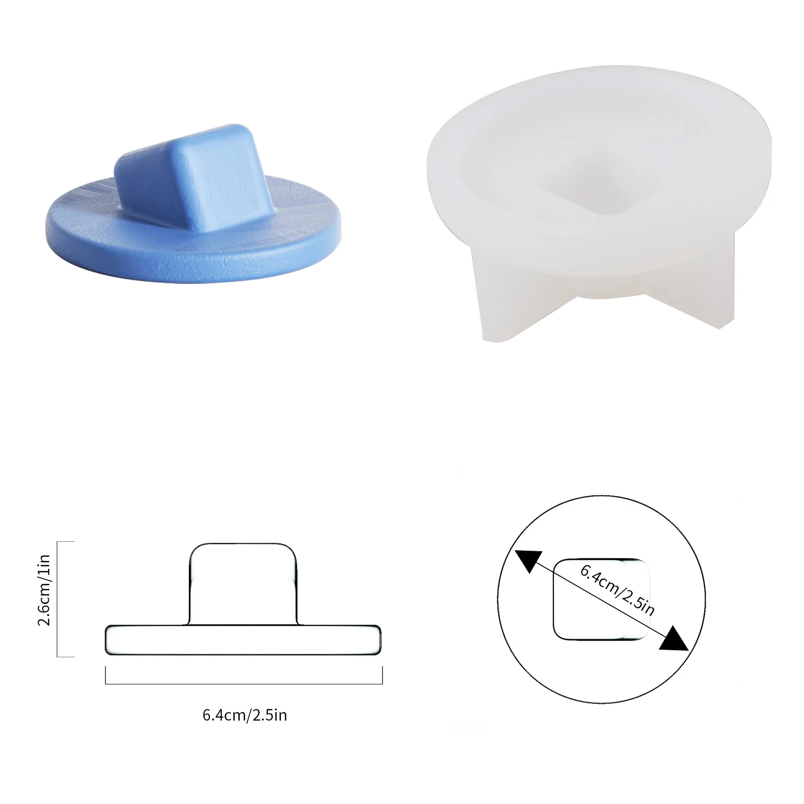 Geometric Candle Jar with Lid Silicone Mould - Image 11
