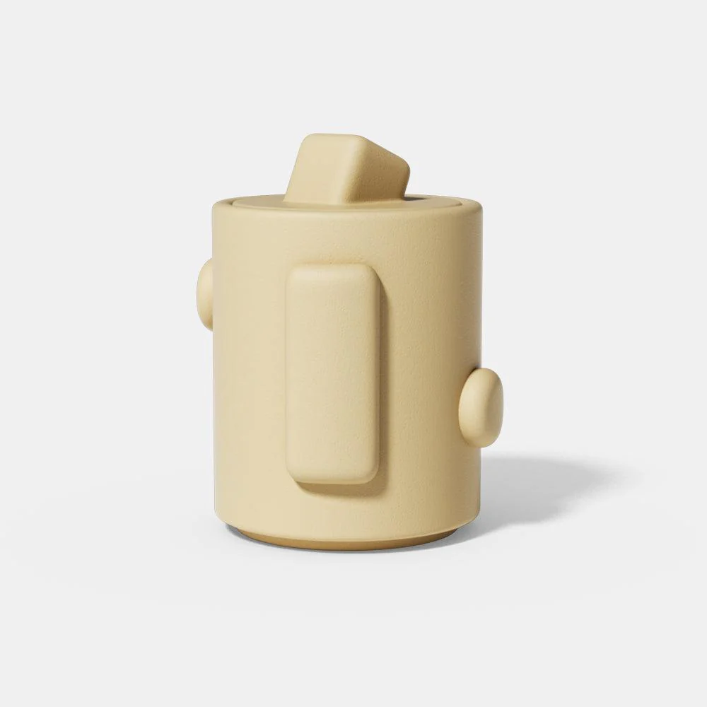 Geometric Candle Jar with Lid Silicone Mould