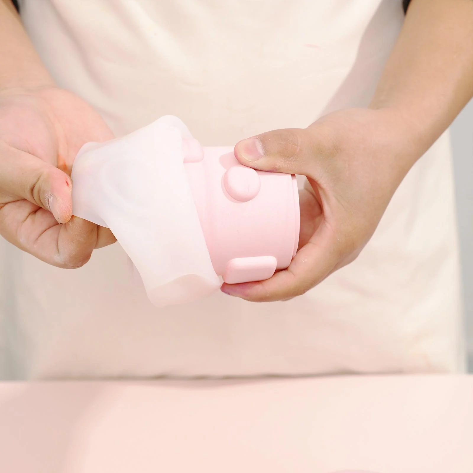 Geometric Candle Jar with Lid Silicone Mould - Image 2