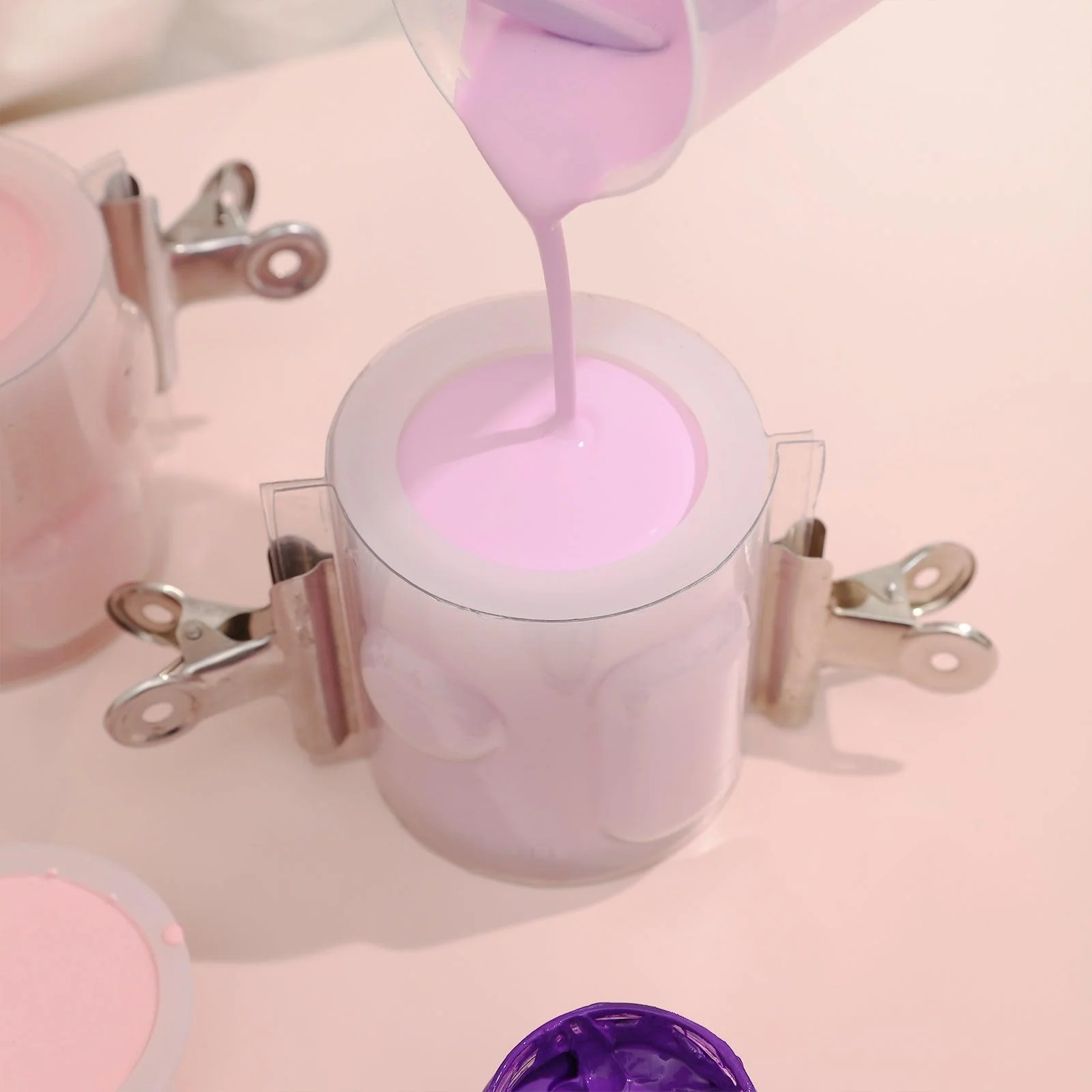 Geometric Candle Jar with Lid Silicone Mould - Image 3