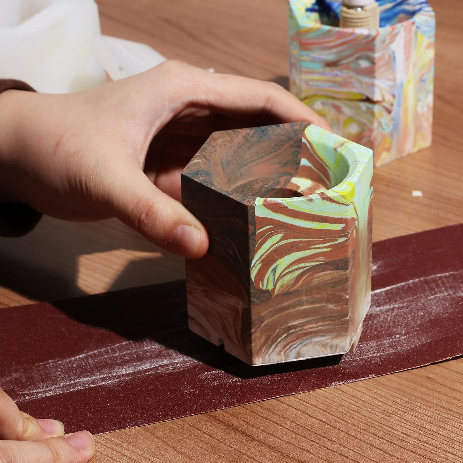 Geometric Table Lamp Silicone Mold and Accessories - Image 2