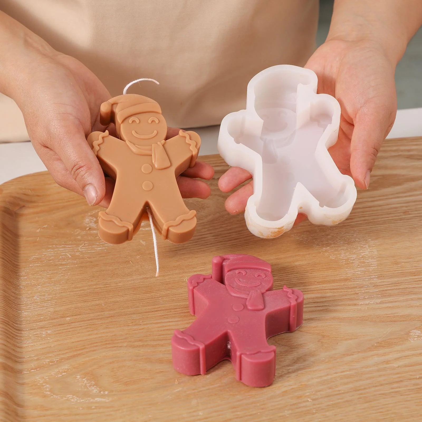 The Gingerbread Baby Silicone Candle Mold - Image 3