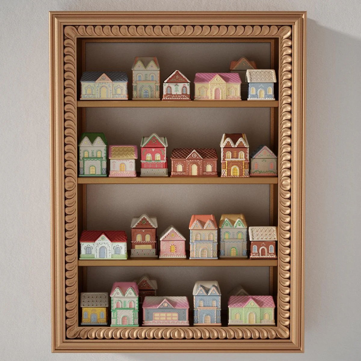Sweet Gingerbread Cottage Candle Jar Silicone Mold Collection - Image 3