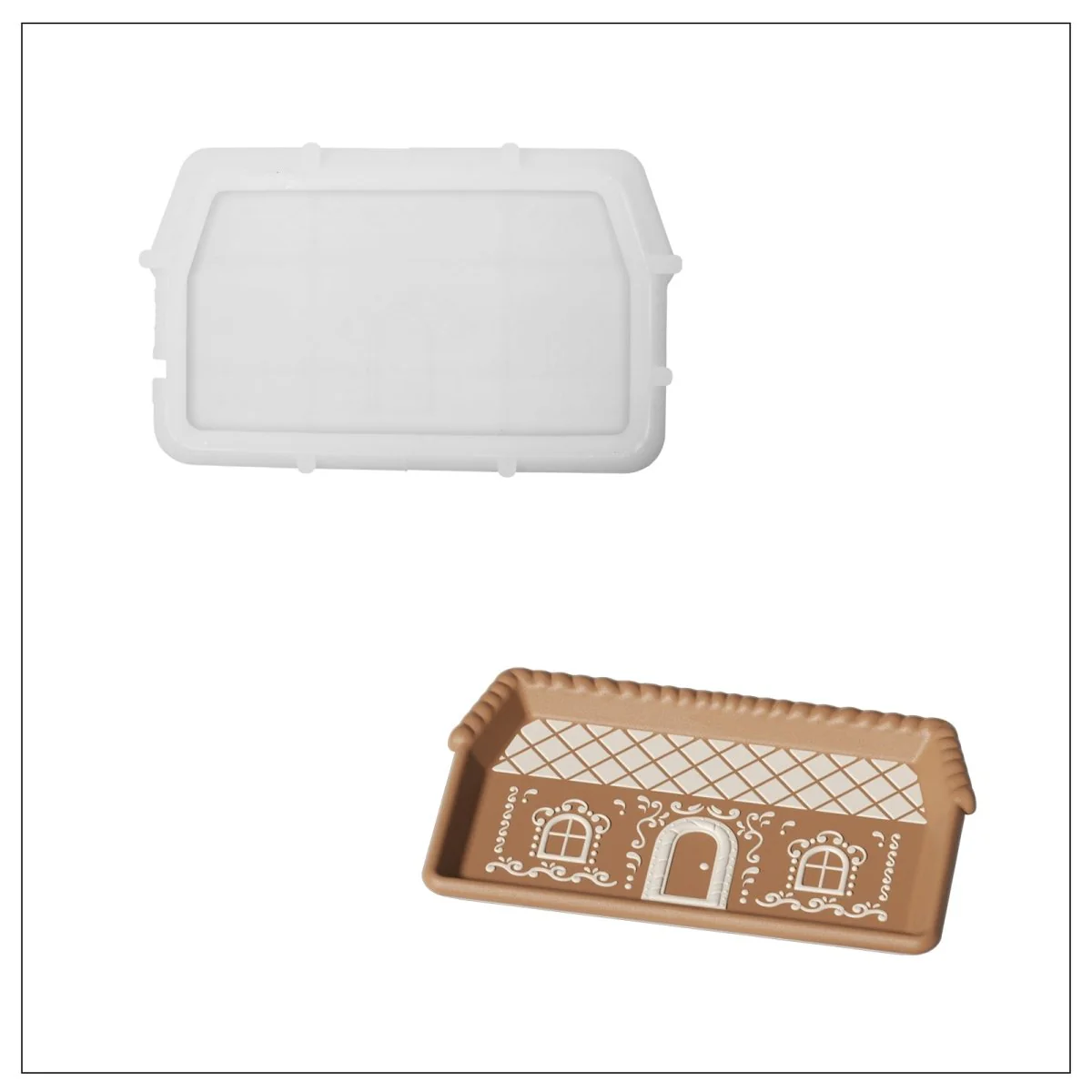 Gingerbread Cottage Tray Silicone Mold Collection - Image 11