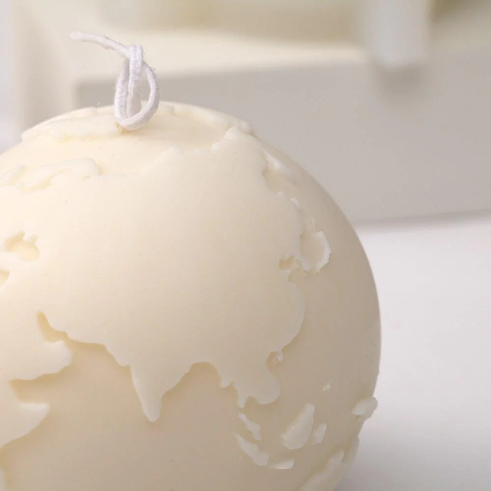 3D Globe Candle Silicone Mold - Image 3