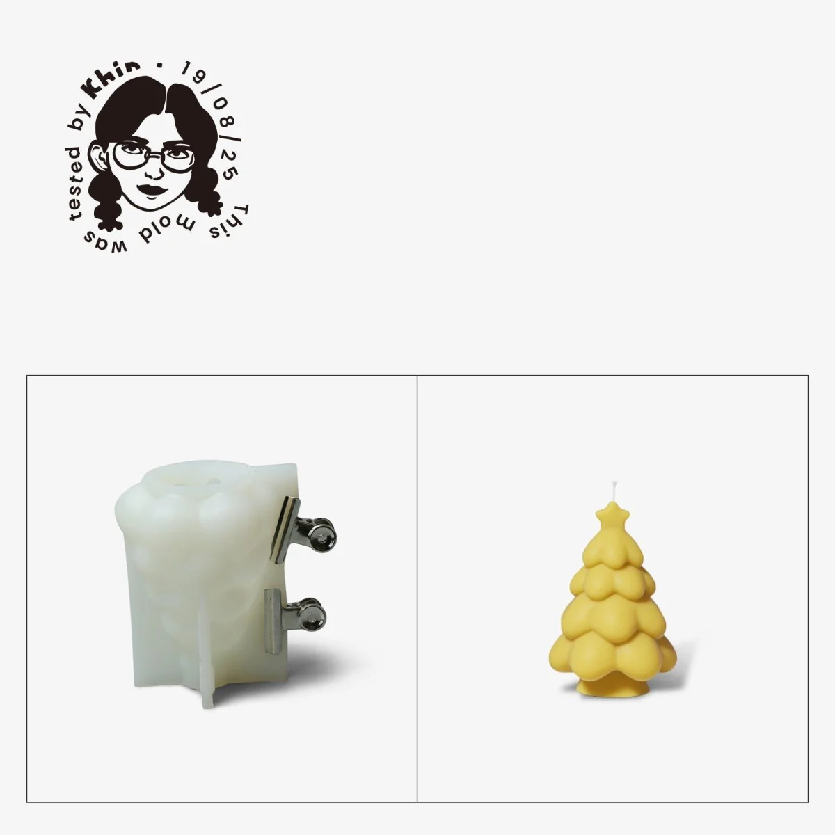 Gently Used Glowing Christmas Tree Candle Silicone Mold Collection - Image 11