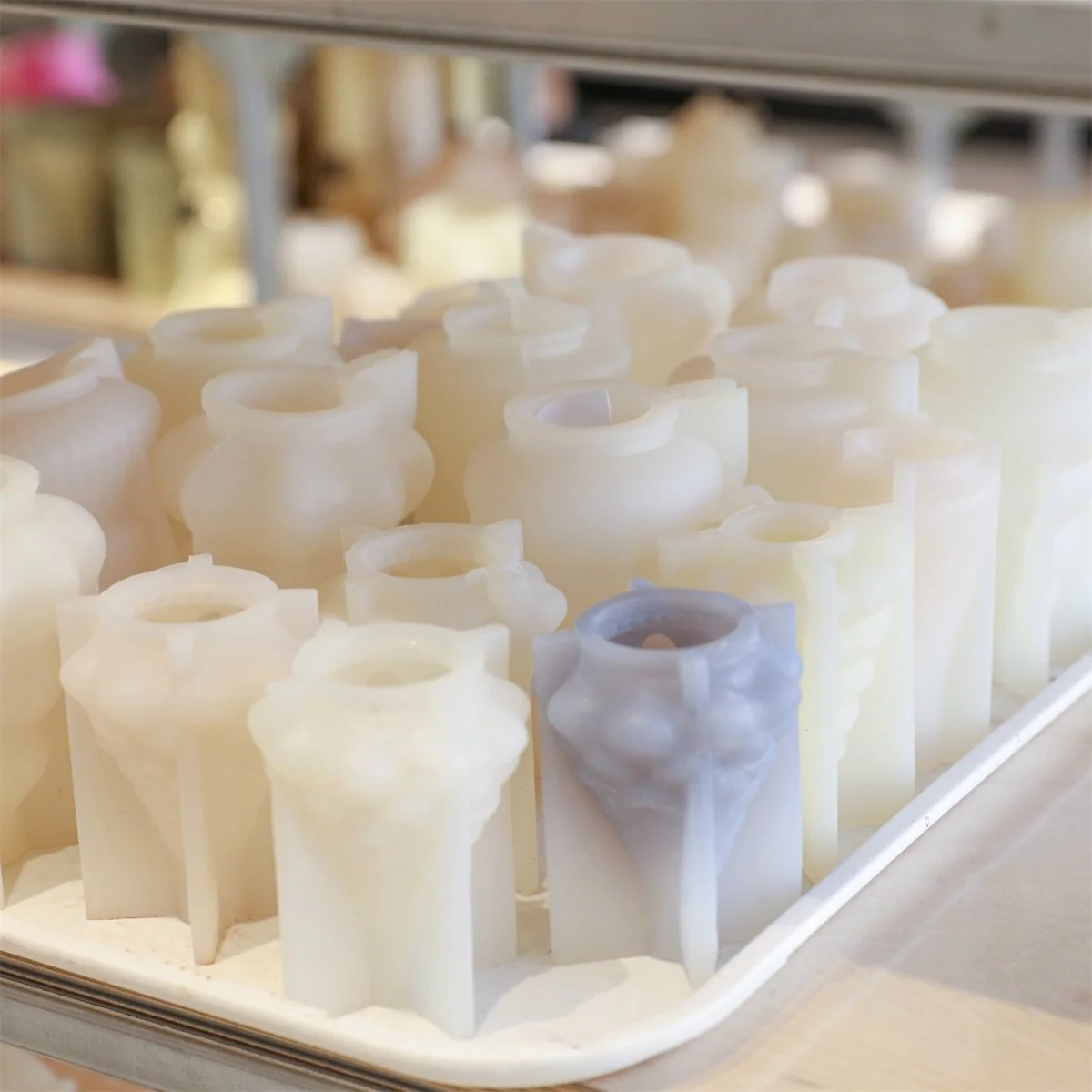 Gently Used Glowing Christmas Tree Candle Silicone Mold Collection - Image 5