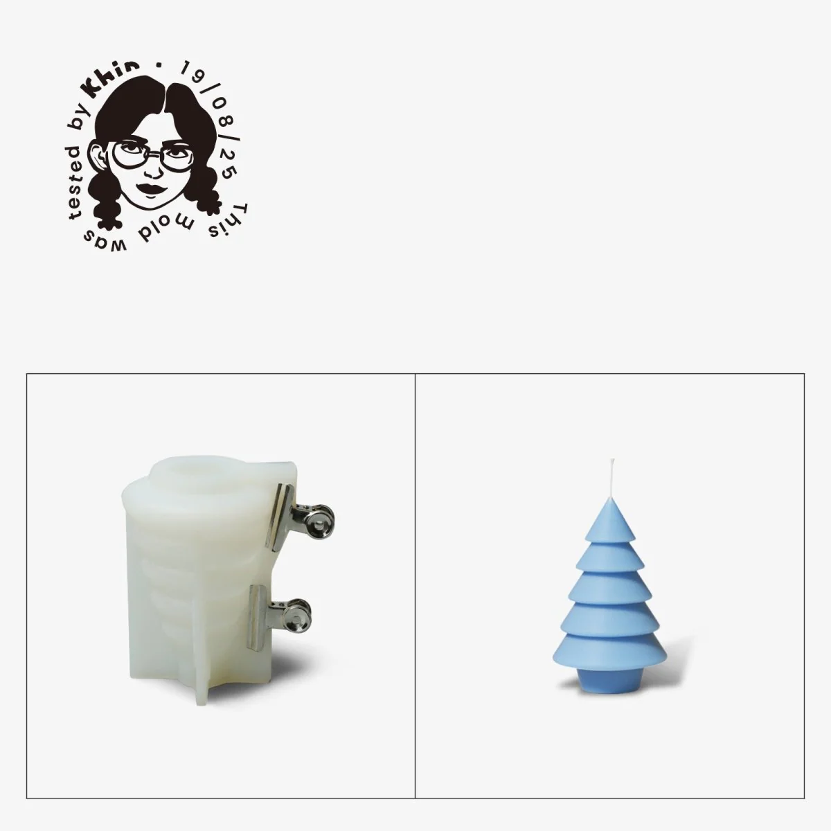 Gently Used Glowing Christmas Tree Candle Silicone Mold Collection - Image 7