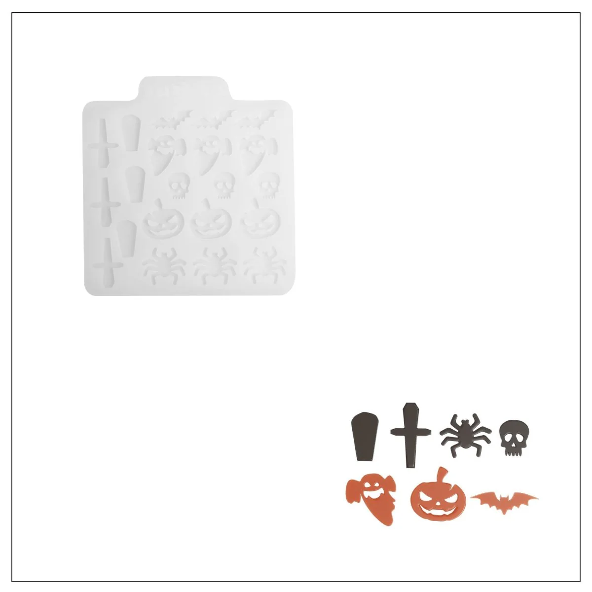 Boo-tiful Halloween Wax Embeds Silicone Mold - Image 8