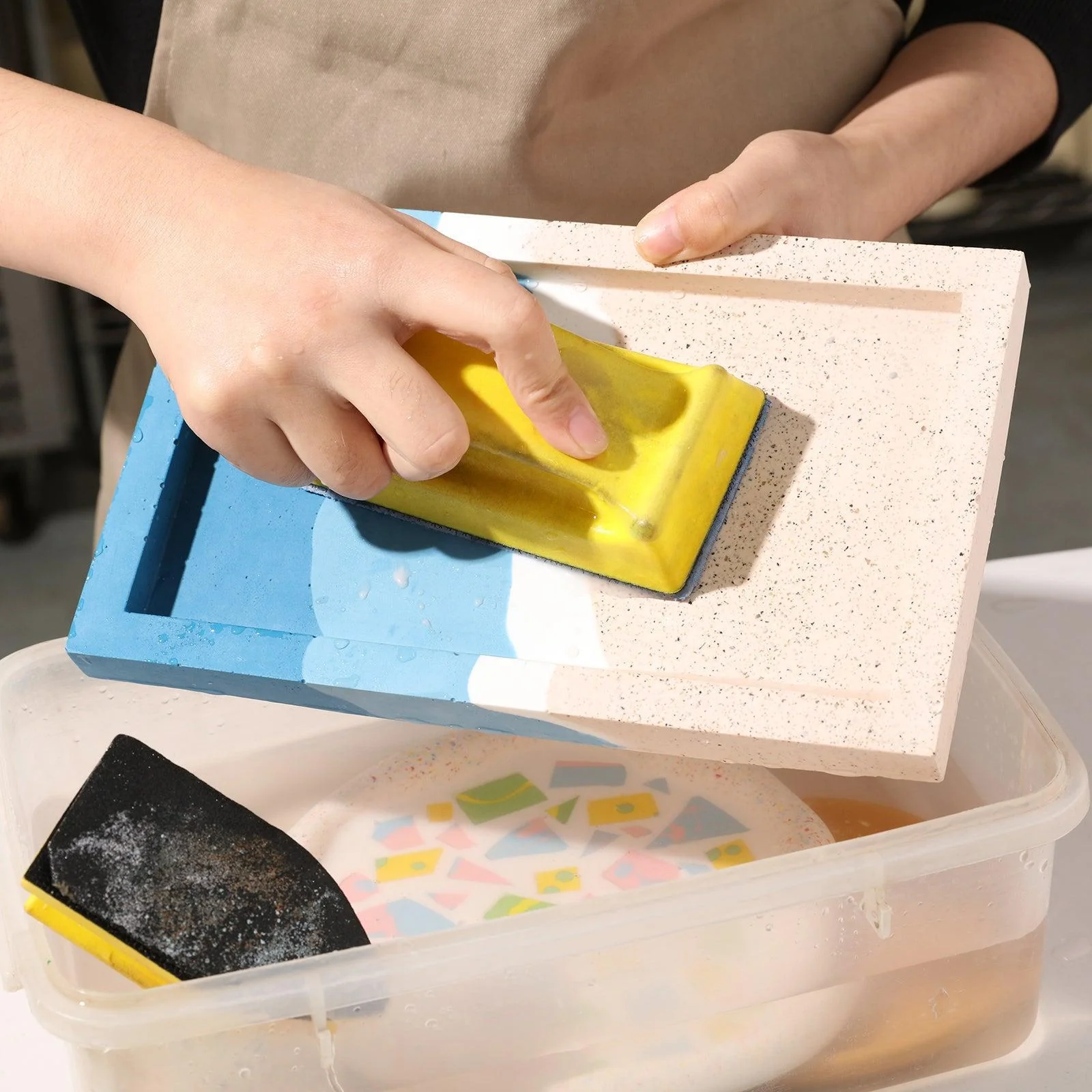 Wet&Dry Right Angle / Sharp Angle Hand Sander/Sanding Block - Image 3