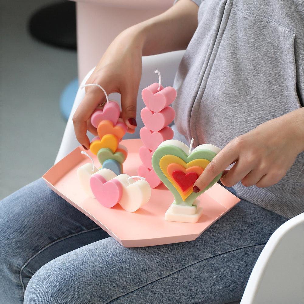 Heart Shape Candle Silicone Mold Collection - Image 3