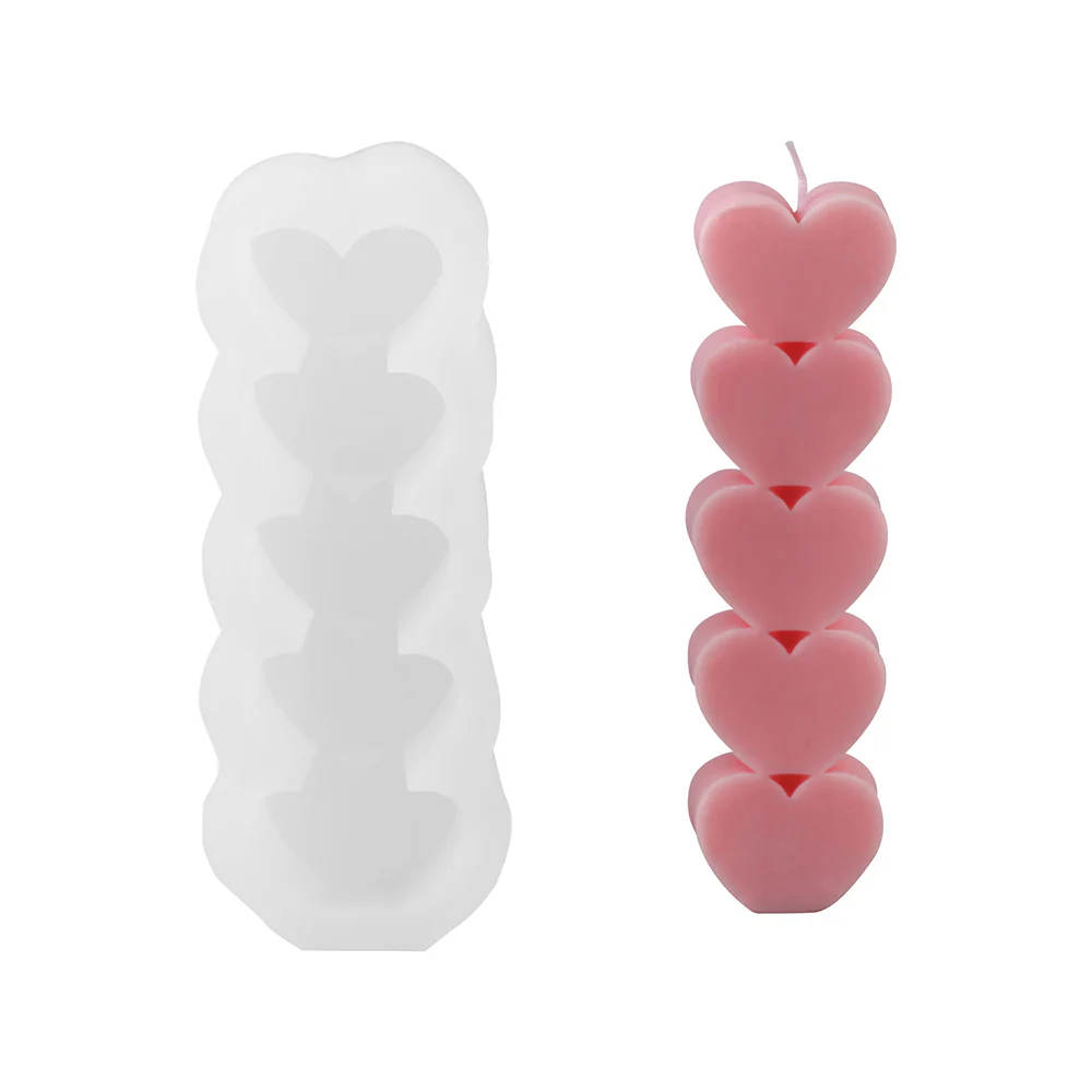 Heart Shape Candle Silicone Mold Collection - Image 8