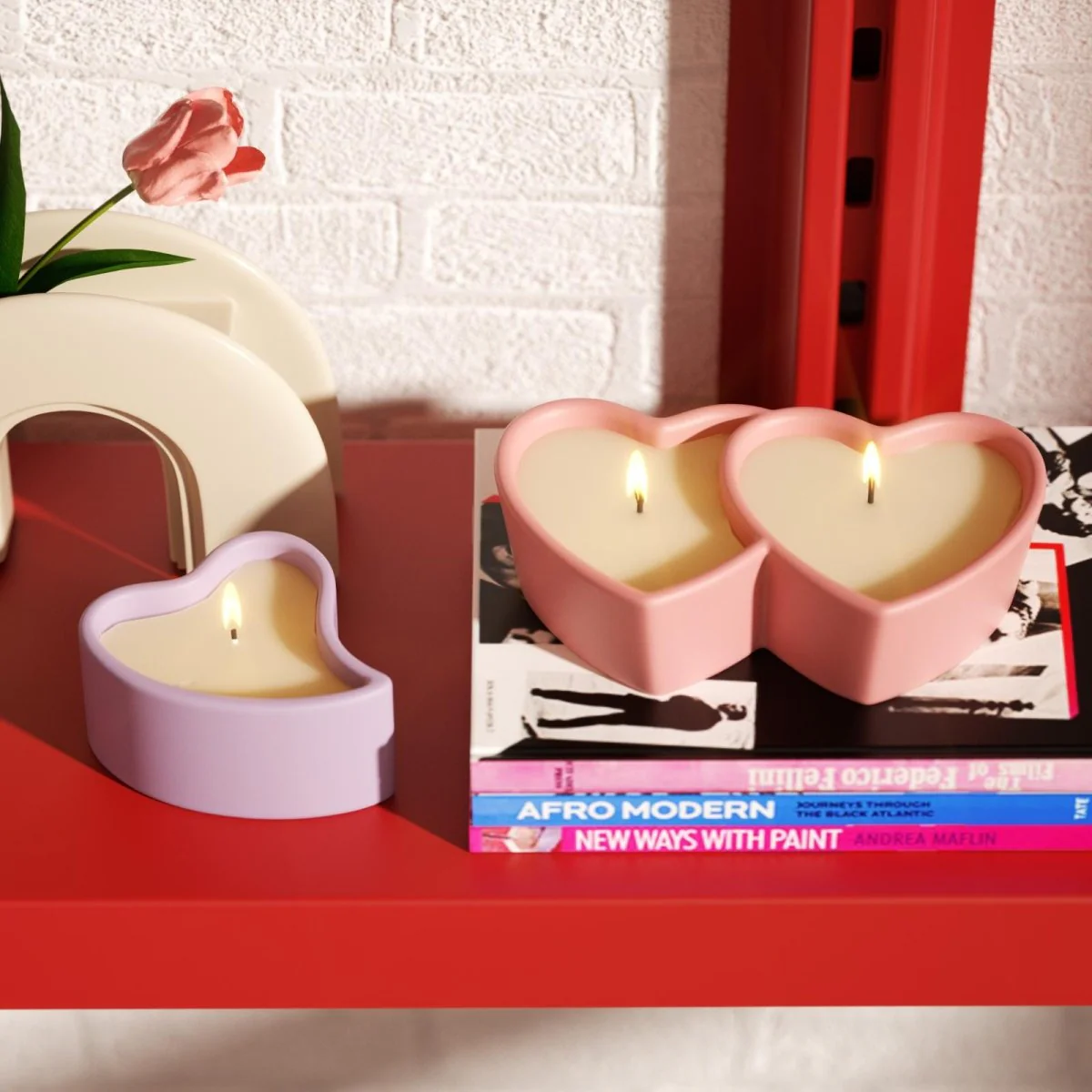 Romantic Heart-to-Heart Candle Jar Silicone Mold - Image 8