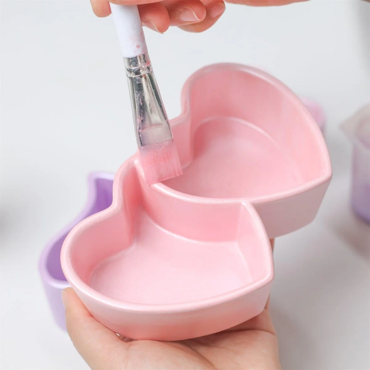 Romantic Heart-to-Heart Candle Jar Silicone Mold - Image 9