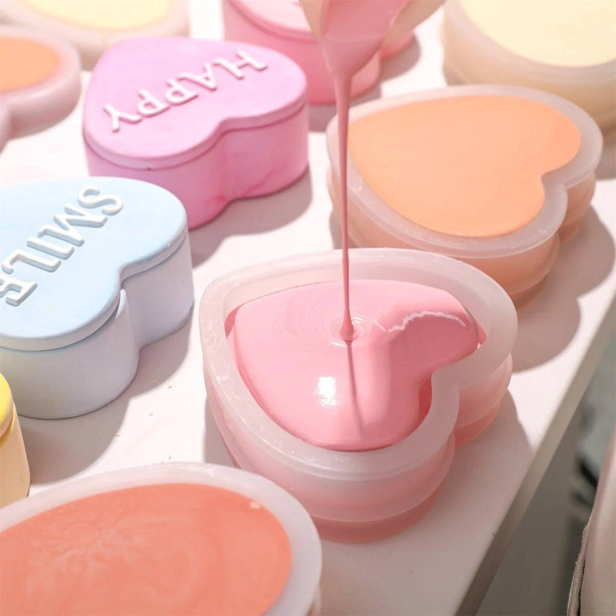 Heartfelt Love for Mom - Heart Storage Jar Silicone Mold Collection - Image 2