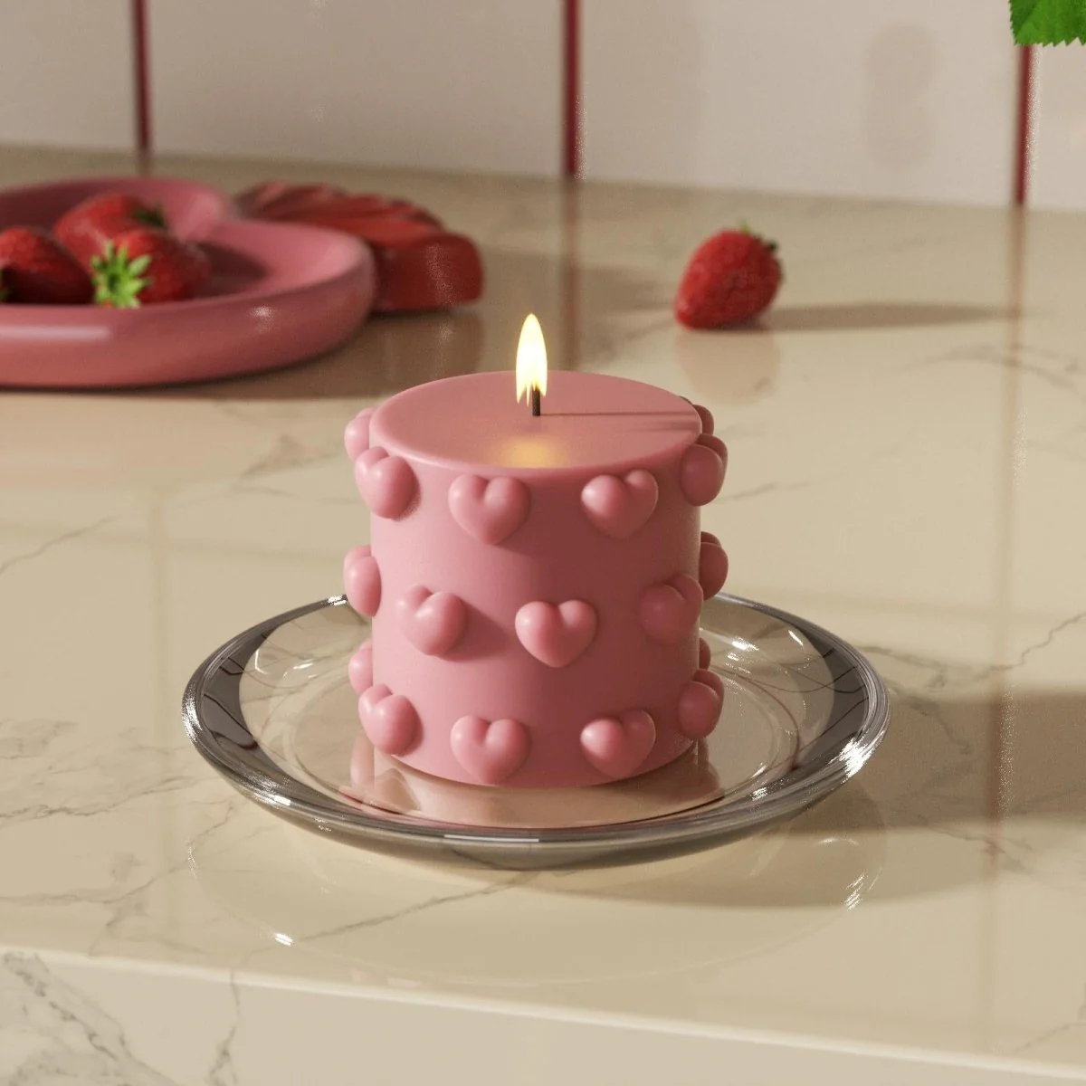 Heartfelt Harmony Pillar Candle Silicone Mold Collection - Image 7