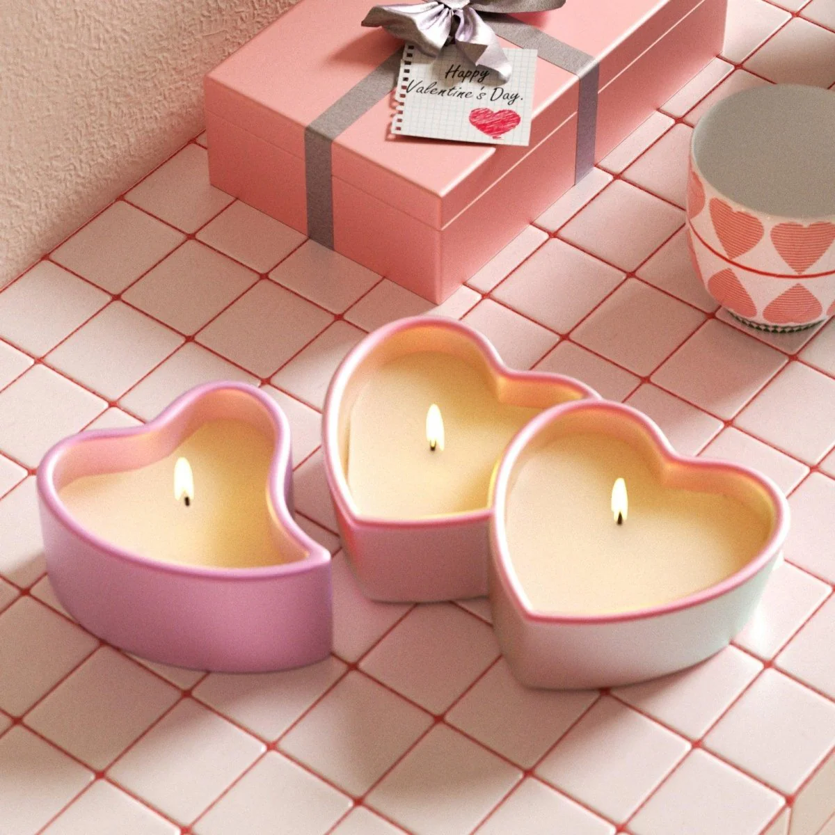 Eternal Kiss of Hearts Candle Jar Silicone Mold - Image 10