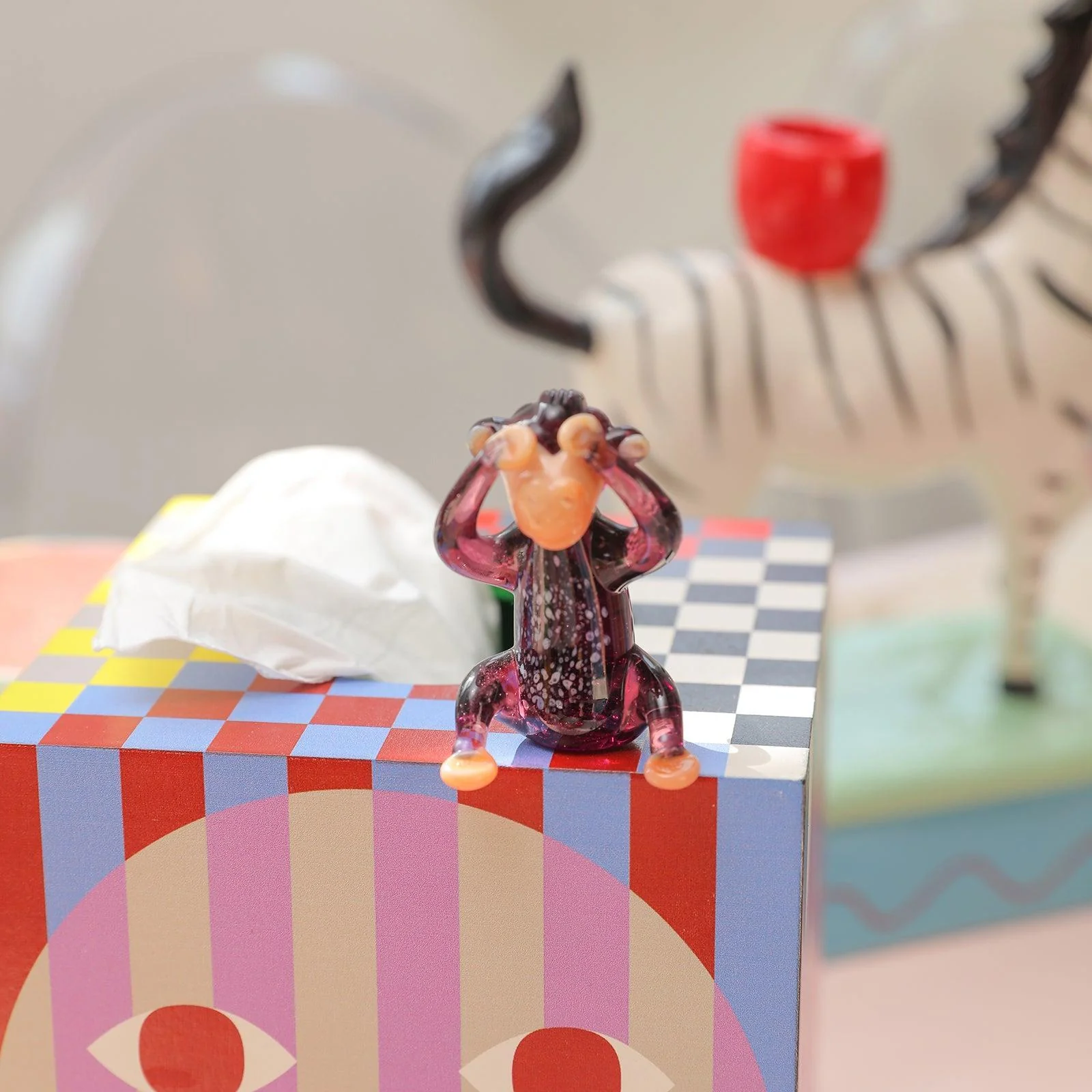 Monkey Glass Ornament - Image 6
