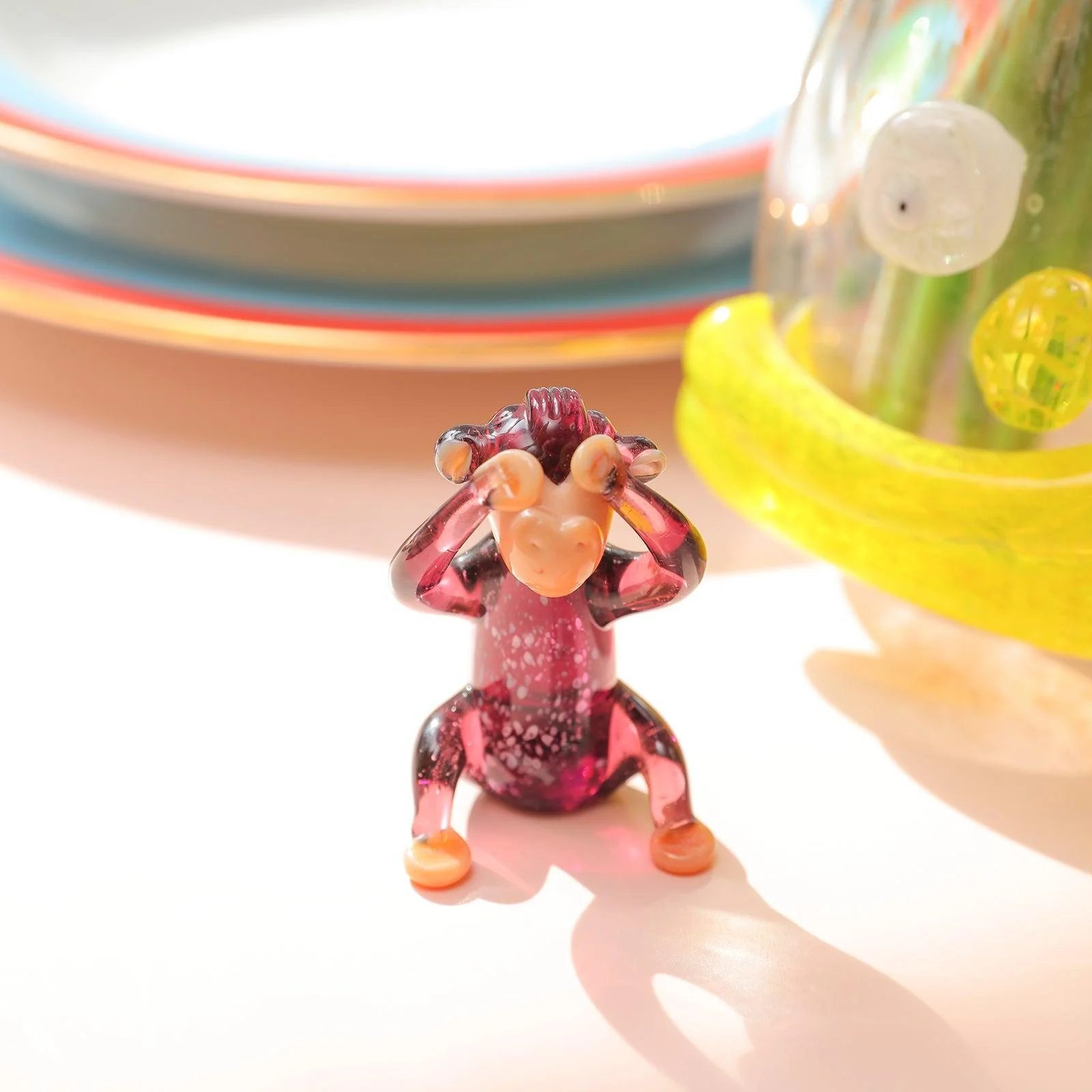 Monkey Glass Ornament - Image 8