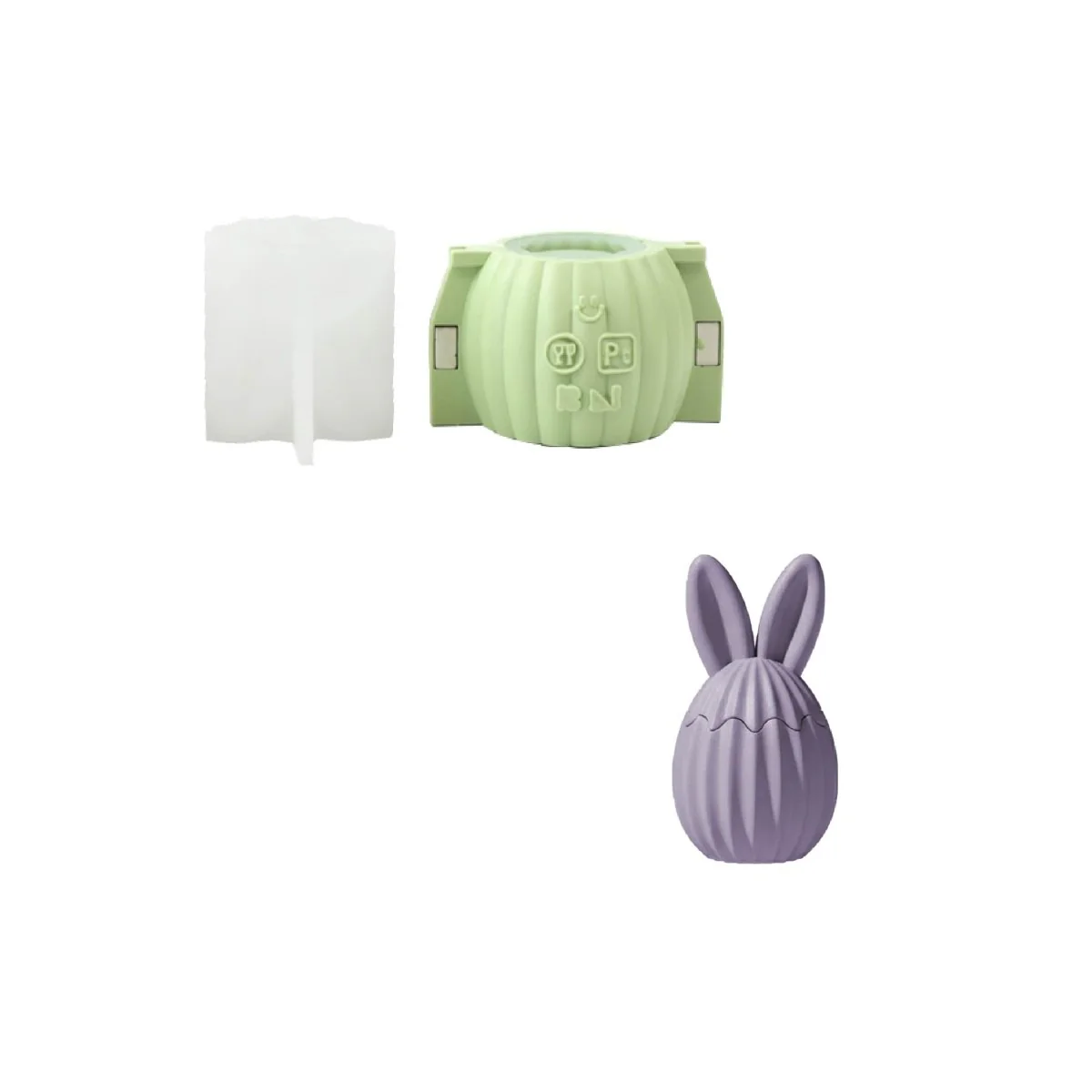 Hop Into Ribbed Easter Eggs Candle Jar Silicone Mold Collection - Image 11
