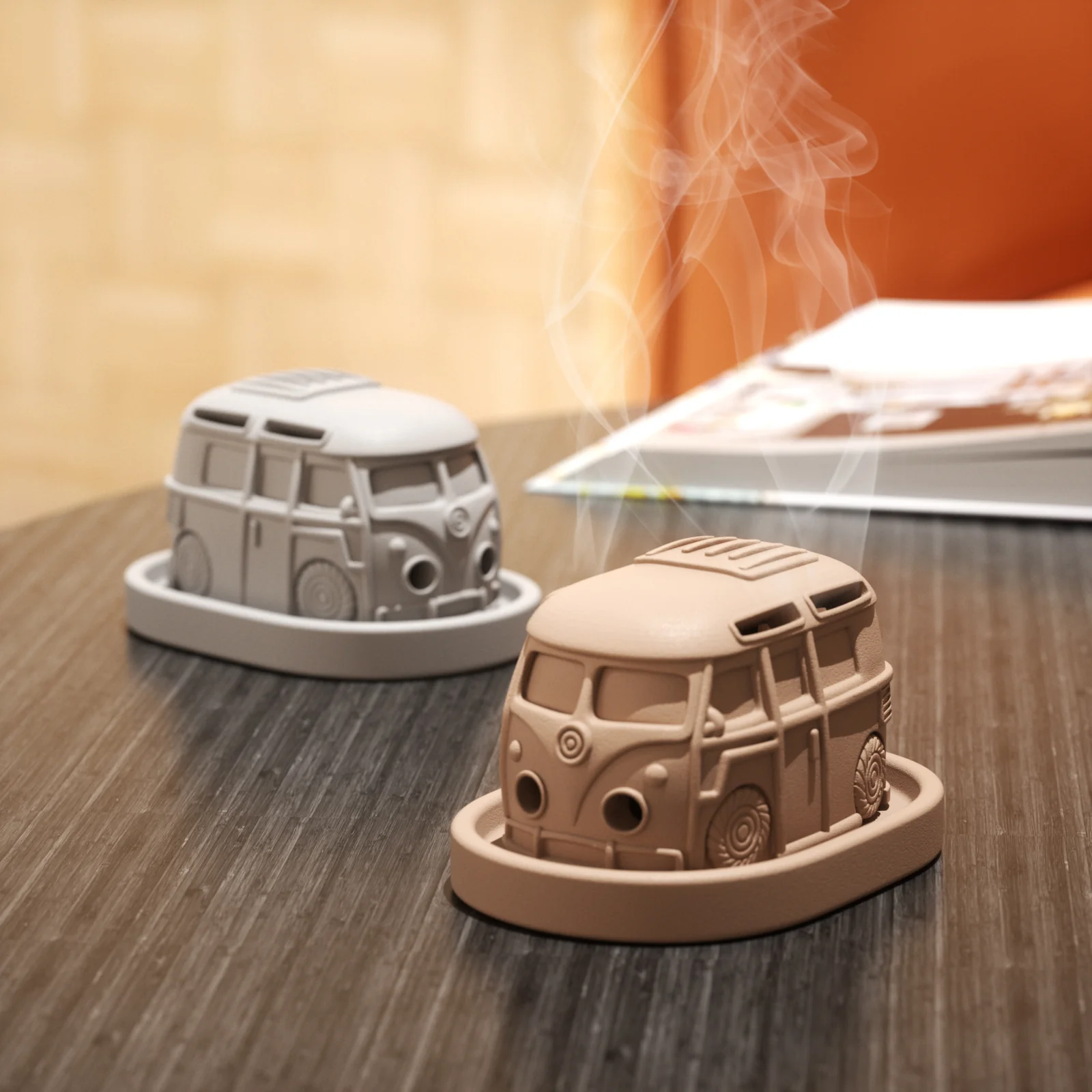 Kombi Vintage Camper Van Incense Burner Silicone Mold - Image 5