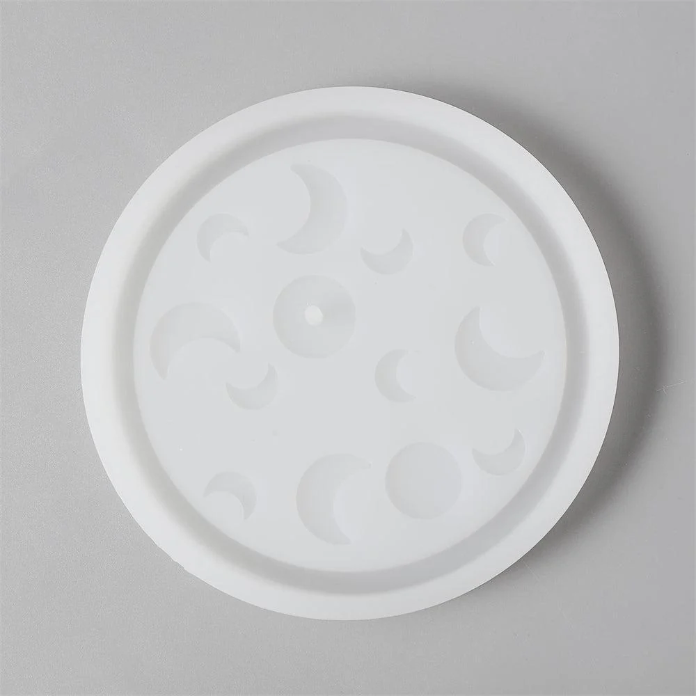 Sun and Moon Concrete Incense Holder Silicone Mold - Image 6