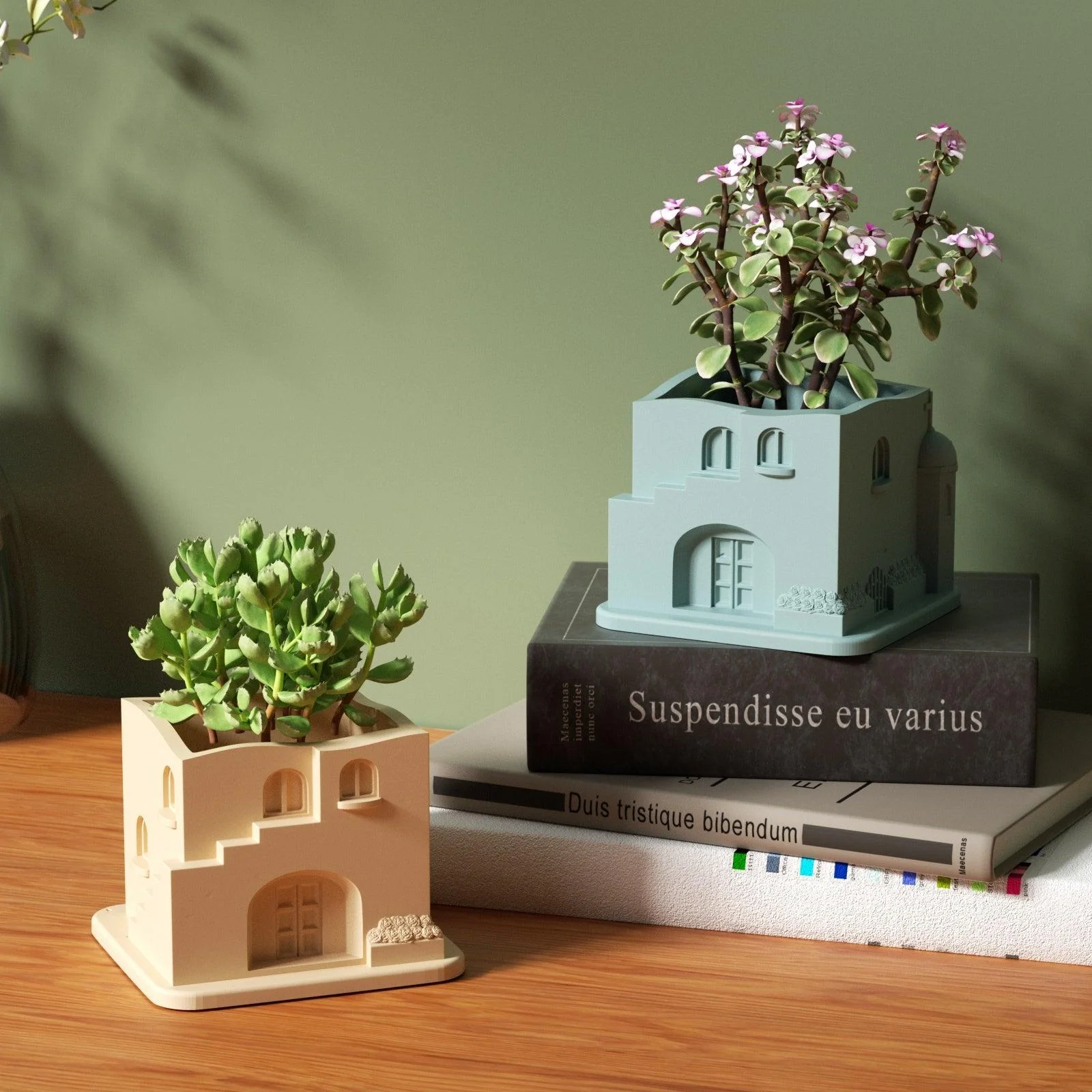 Aegean Santorini House Plant Pot Silicone Mold - Image 7