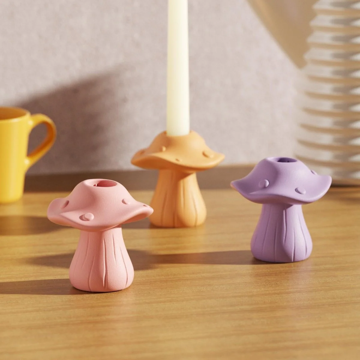 Mushroom Muffin Candle Holder Silicone Mold - Image 6