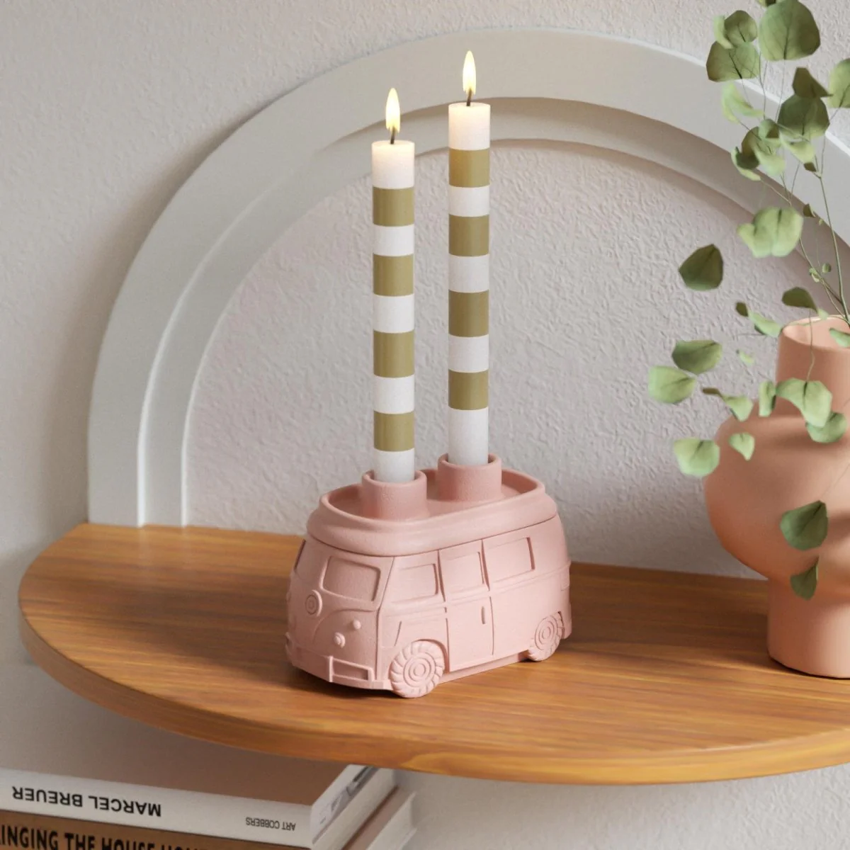 Kombi Vintage Camper Van Multi-Functional Candle Holder & Jar Silicone Mold - Image 4