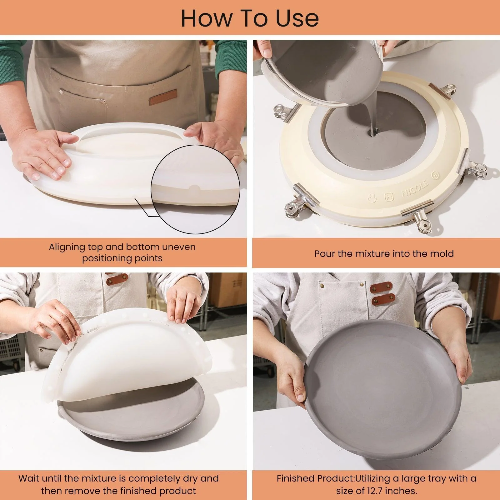 Large Circular Silicone Tray Mold - Image 9