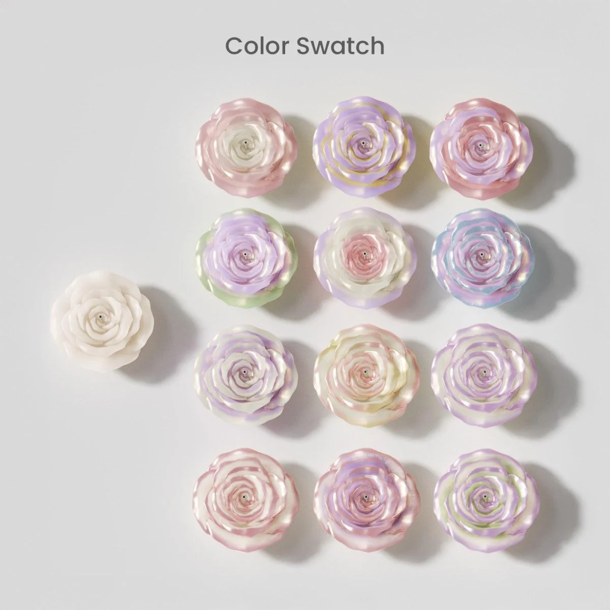 6'' Velvet Bloom Rose Candle Silicone Mold - Image 7