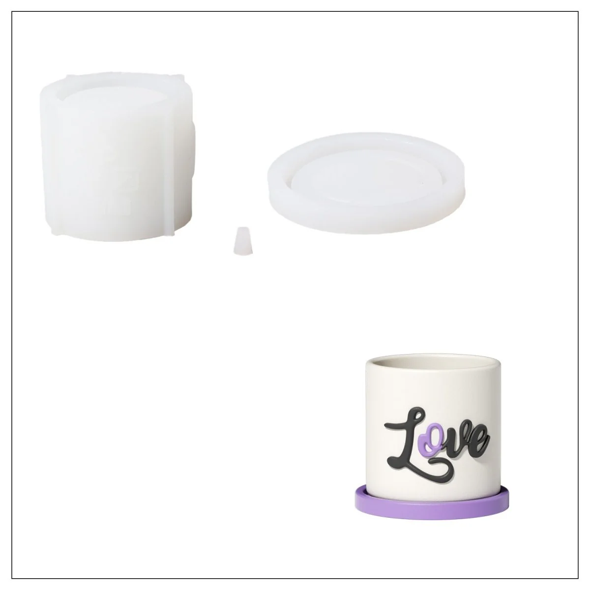Let Love Grow - Blooming Love for Mom Plant Pot & Tray Silicone Mold Collection - Image 15