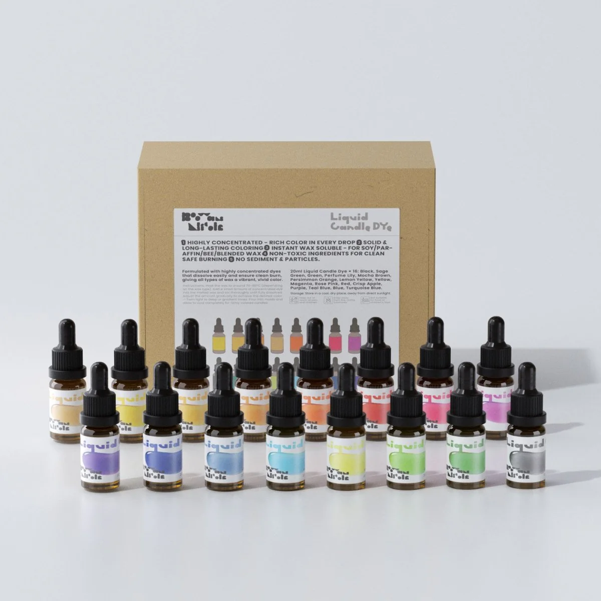 Liquid Candle Dye - 16 Colors
