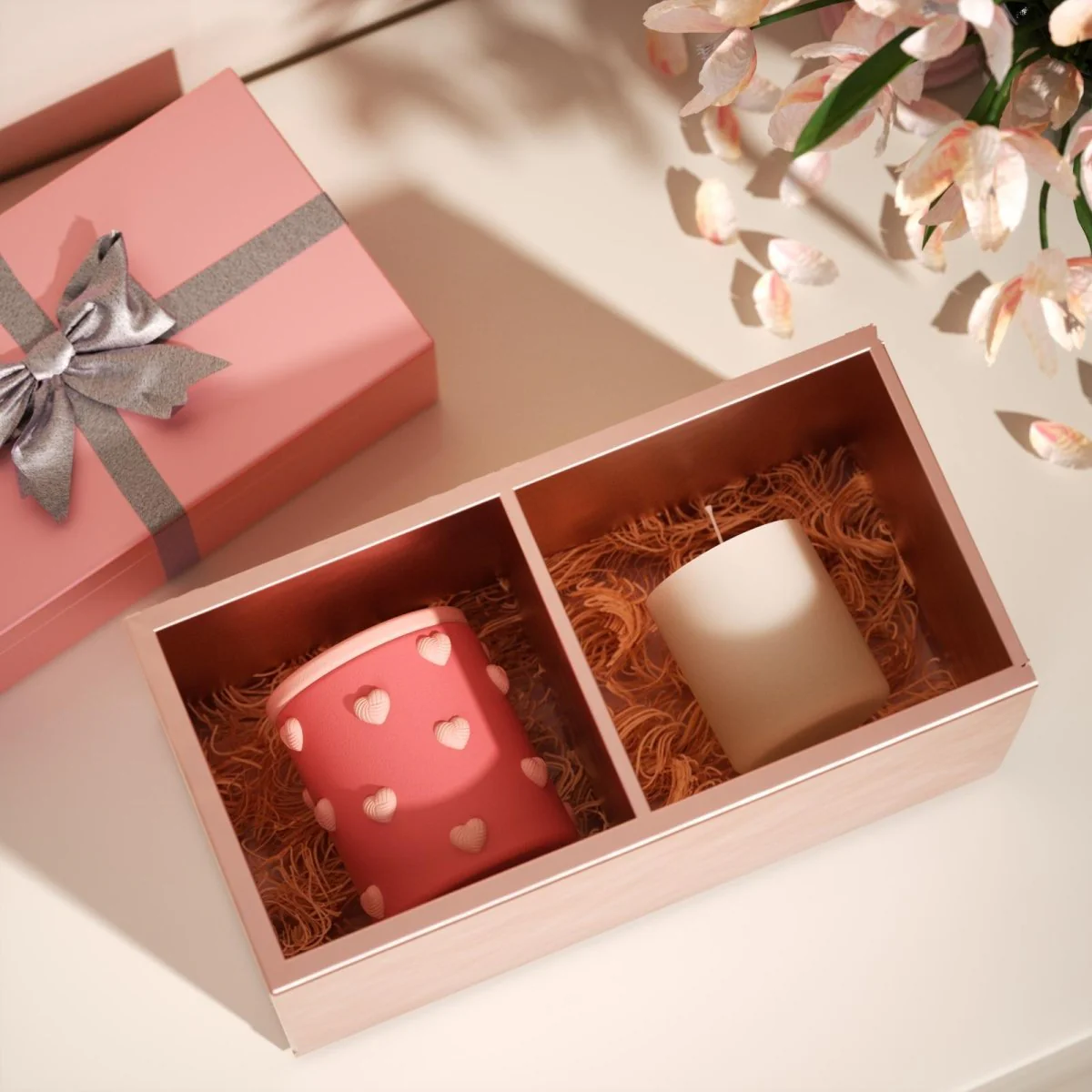 7oz Embrace of Love Heart Candle Jar Silicone with Candle Refill Mold - Image 10