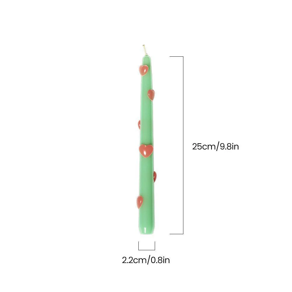Love Heart Taper Candle - Image 6