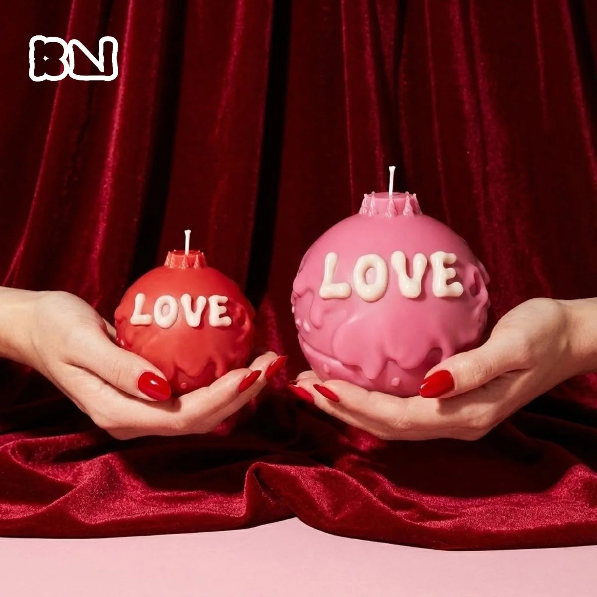 LOVE Boomy Love Candle Silicone Mold Collection