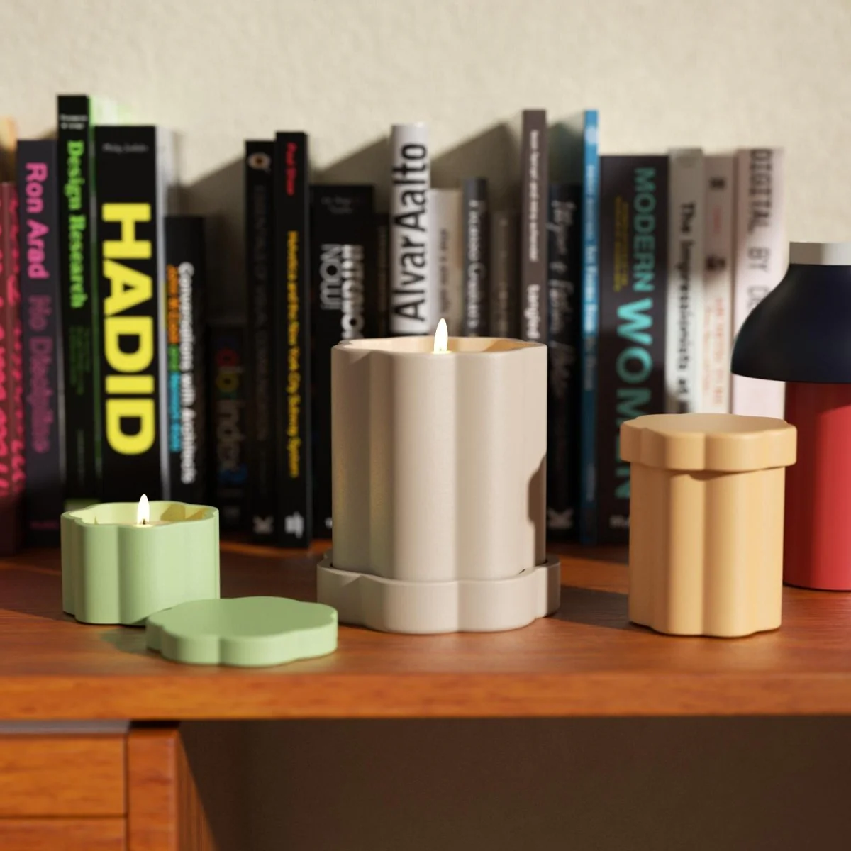 Floral Column Candle Jar Silicone Mold - Image 9