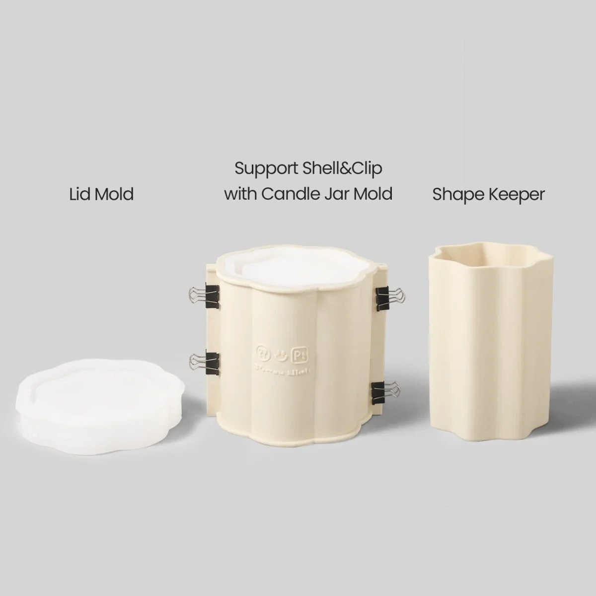 Max Floral Column 46oz Candle Jar Silicone Mold - Image 10