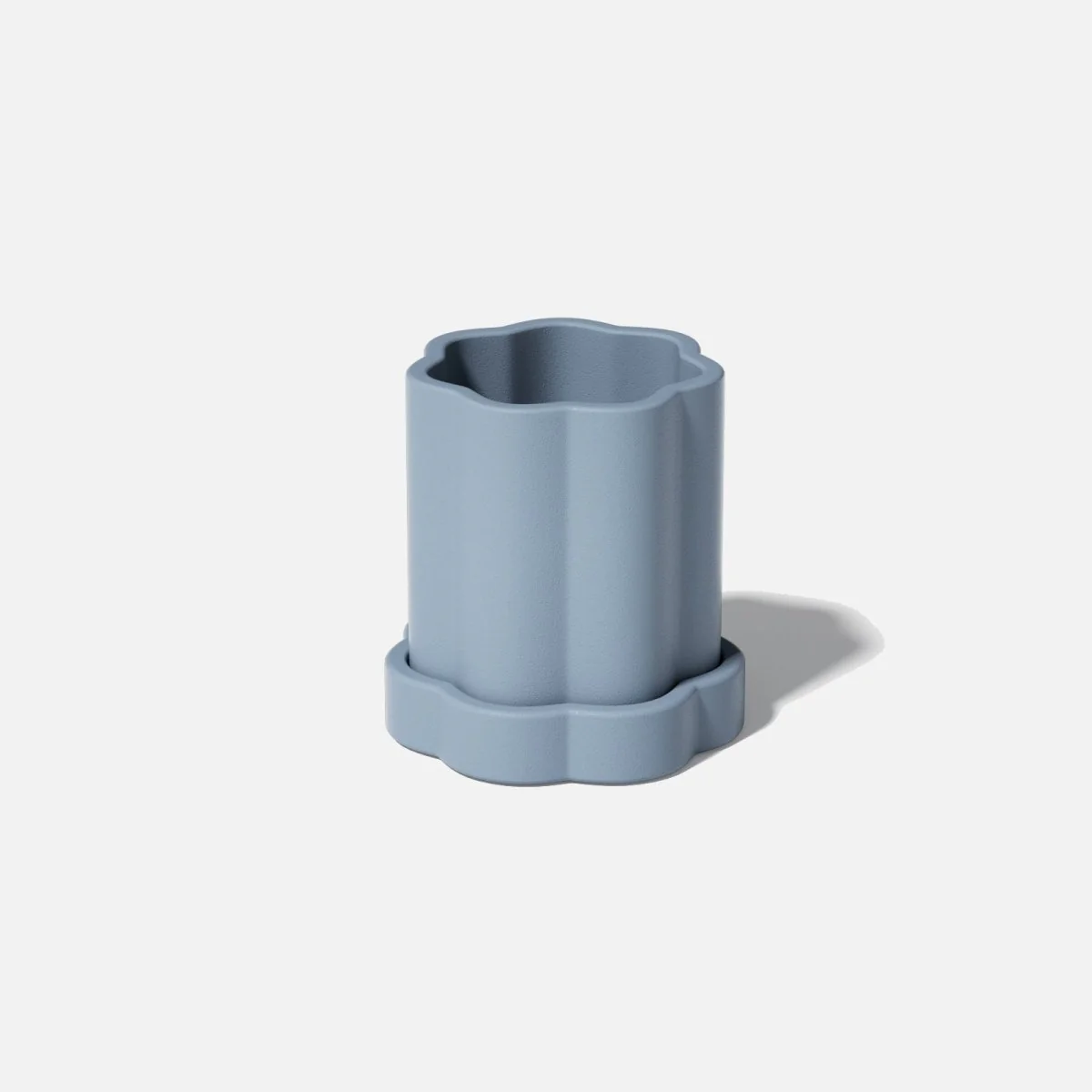 Medium Floral Column Plant Pot Silicone Mold - Image 5