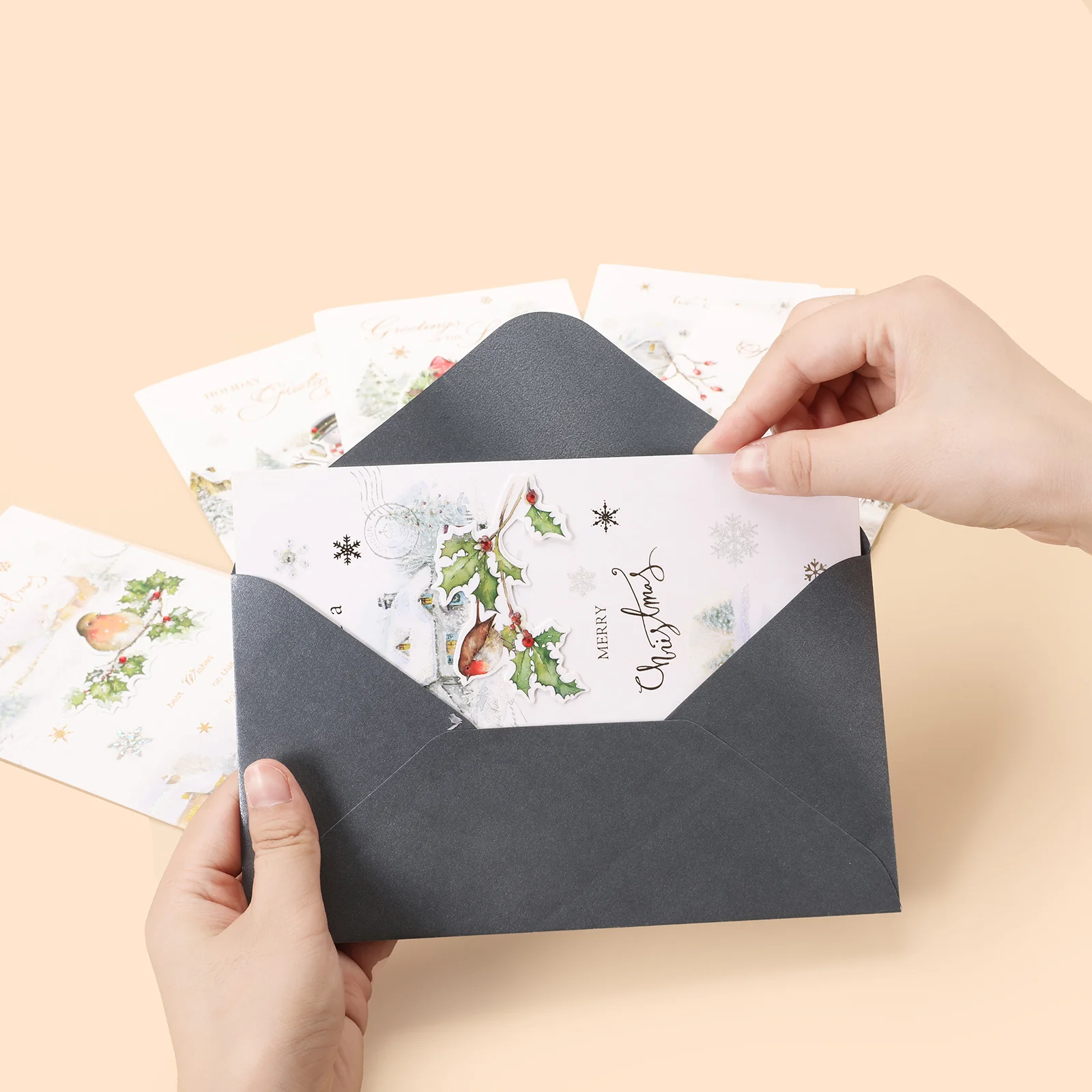 Merry Christmas Greeting Card 6 Pack â… - Image 2