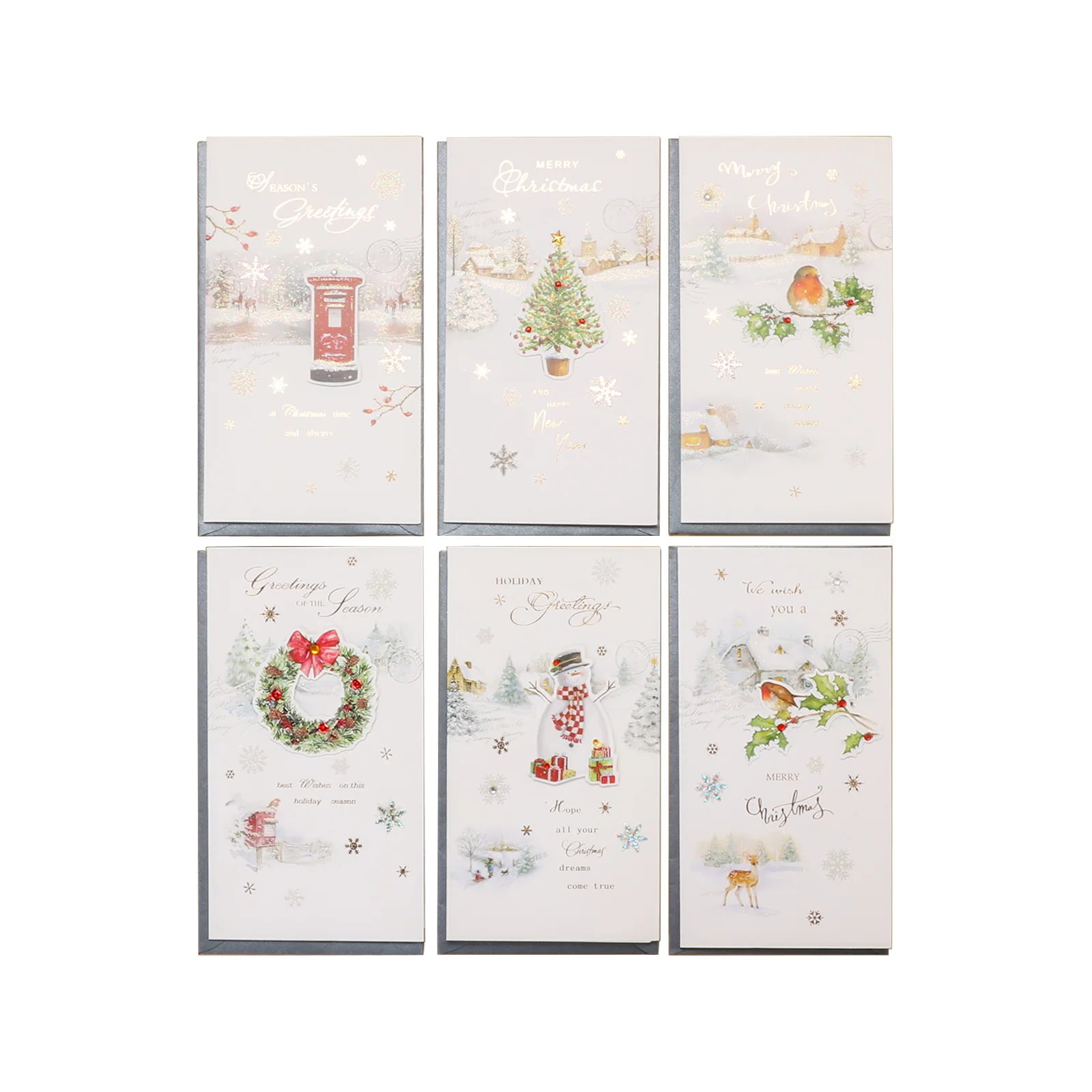 Merry Christmas Greeting Card 6 Pack â… - Image 7