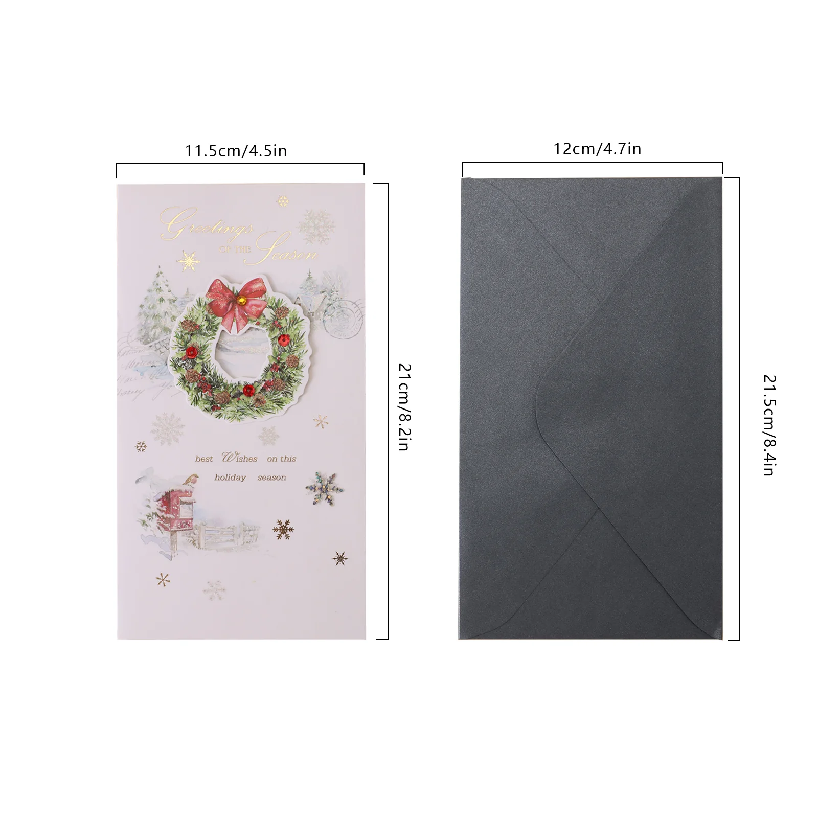 Merry Christmas Greeting Card 6 Pack â… - Image 8