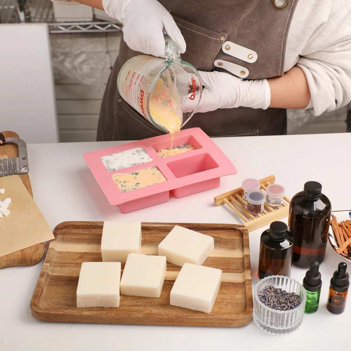 Milk Cleansing Essential Oil Soap Base - Image 6