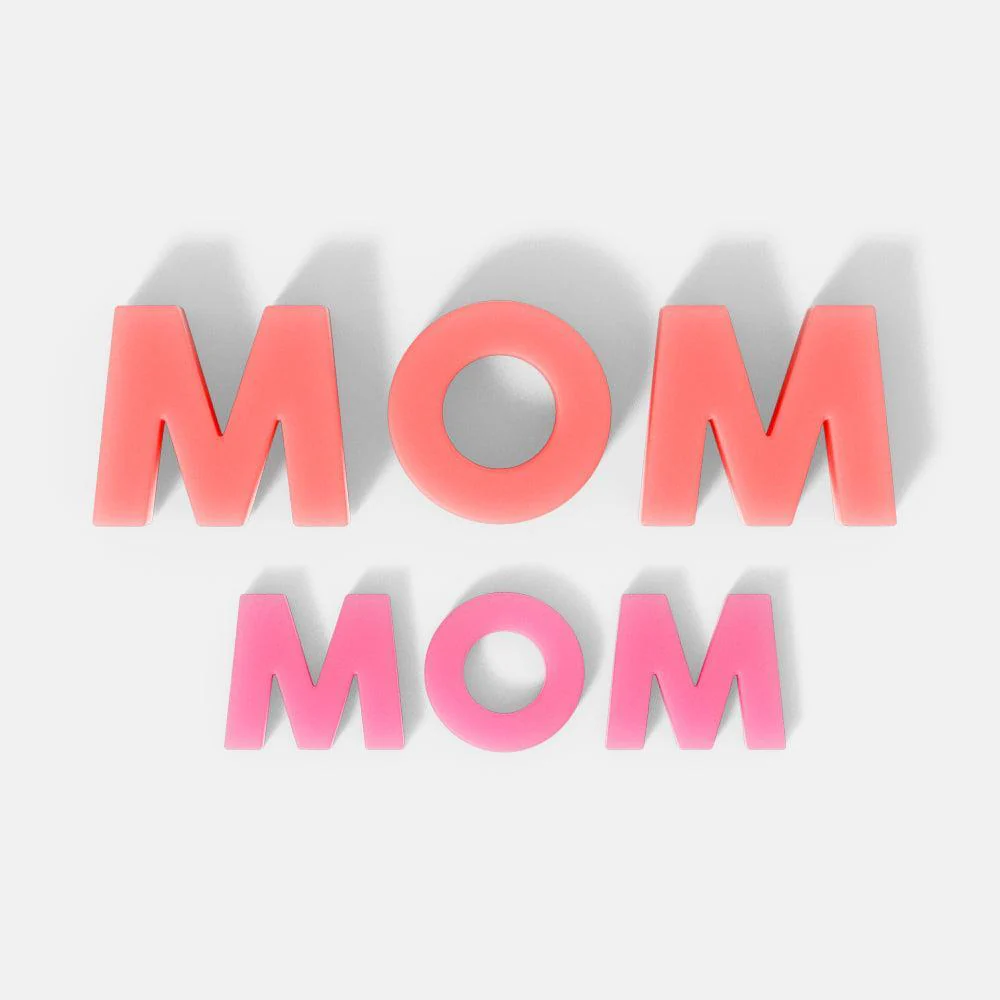 MOM Shaped Letter Candle Silicone Mold -Ⅰ