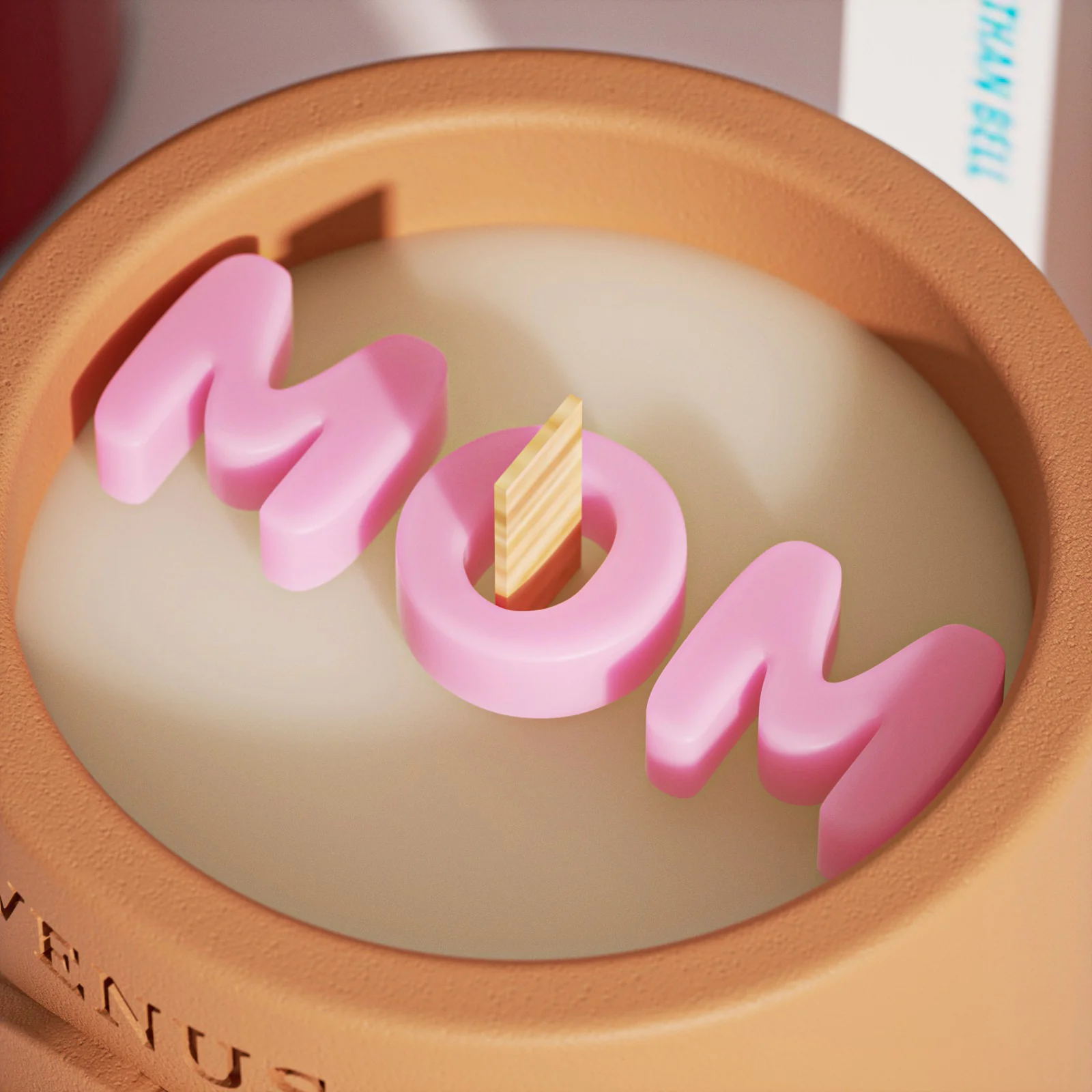 MOM Shaped Letter Candle Silicone Mold - Ⅱ - Image 4