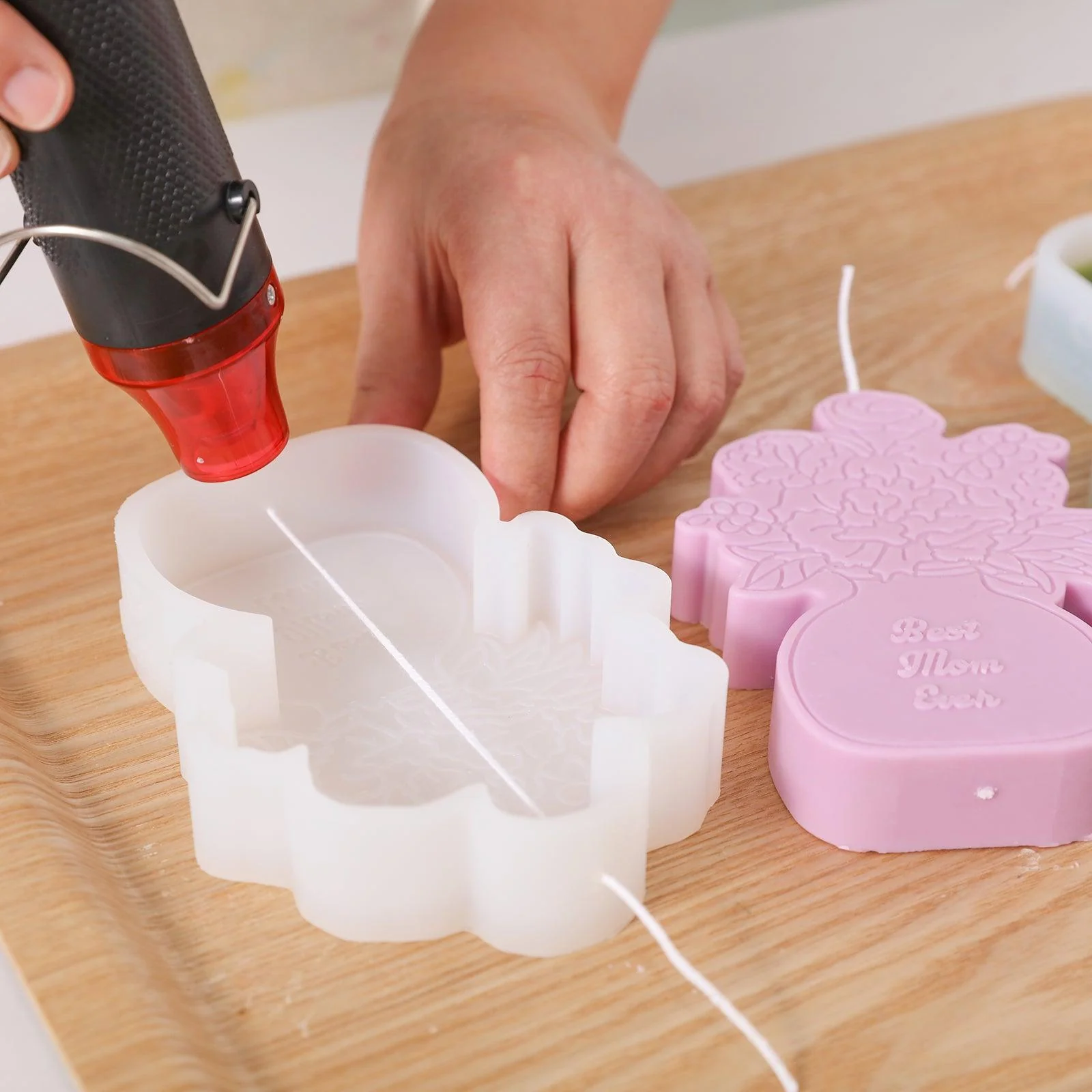 Mother's Day Vase Shaped Candle Vase Mould - Ⅱ - Image 3