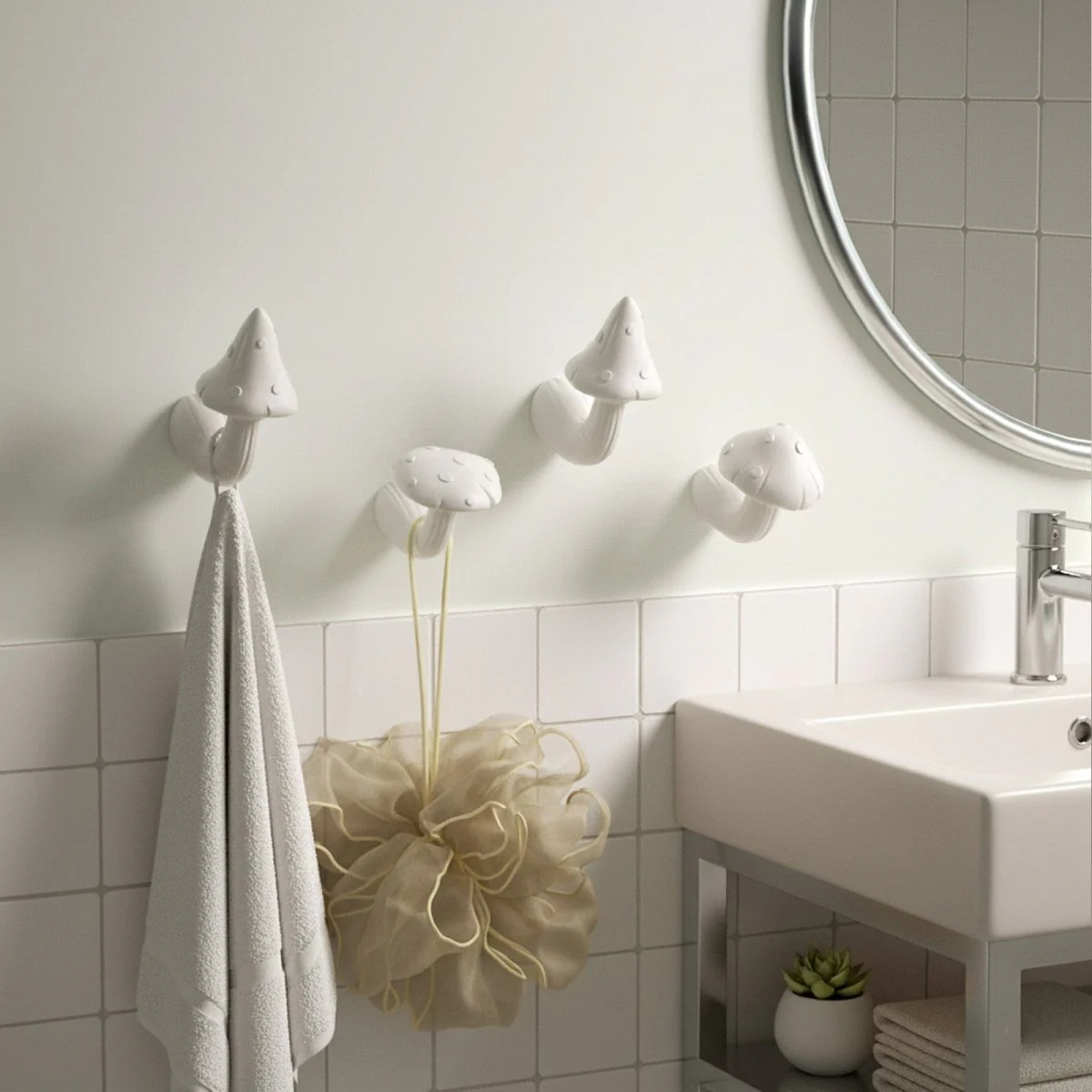Mushroom Buddies Wall Cloth Coat Hook Silicone Mold Collection - Image 3