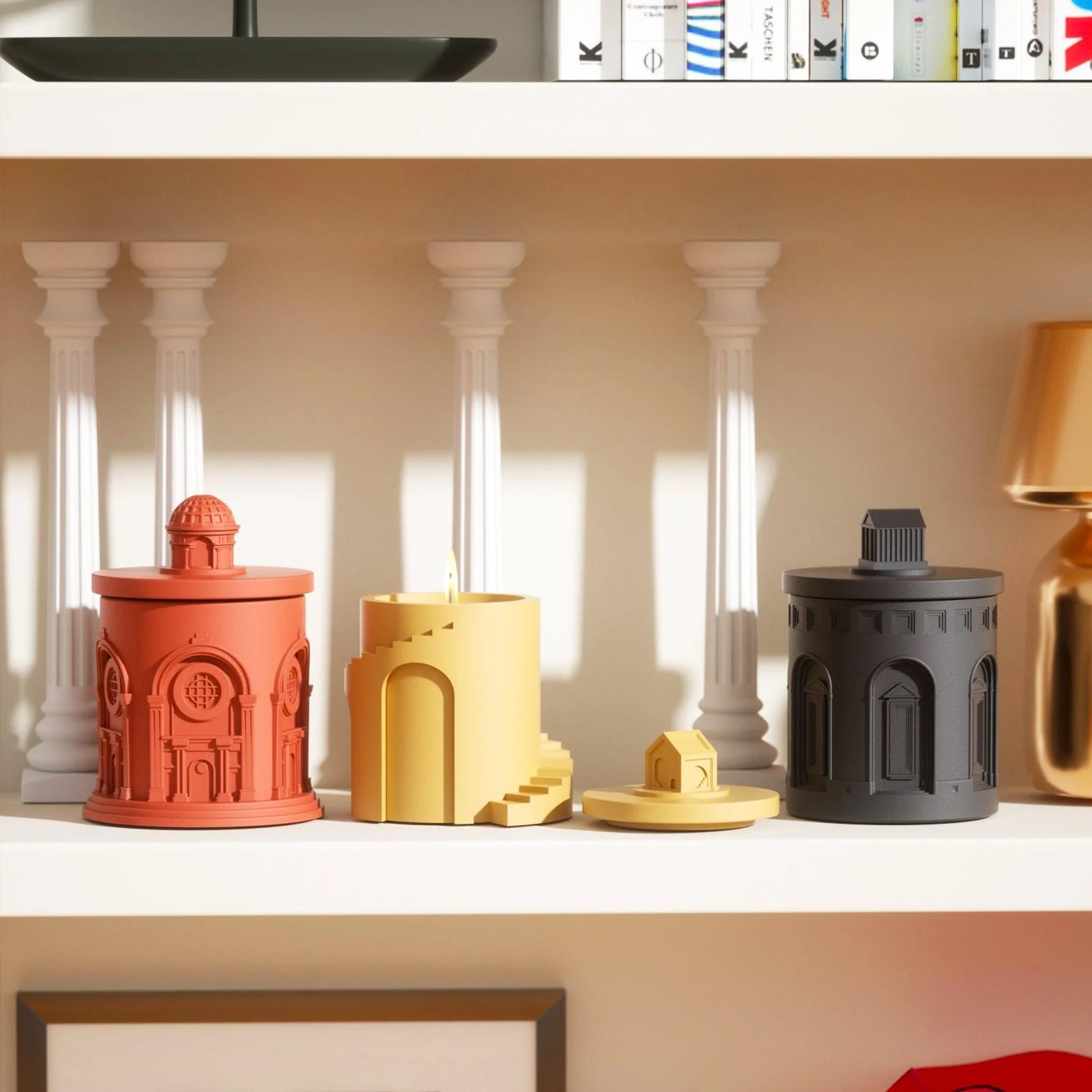 Architectural Style Candle Jar Silicone Mold - Image 7